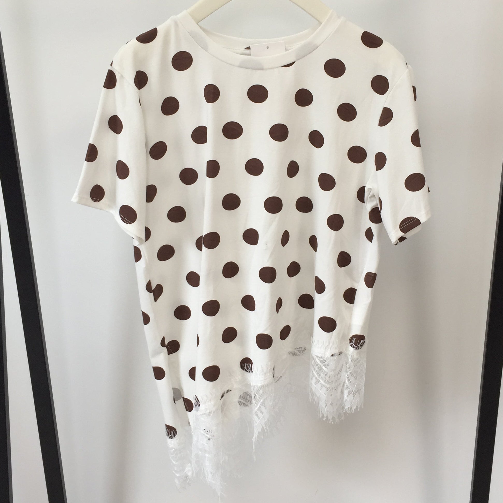 T-Shirt Asymmerisch Lace