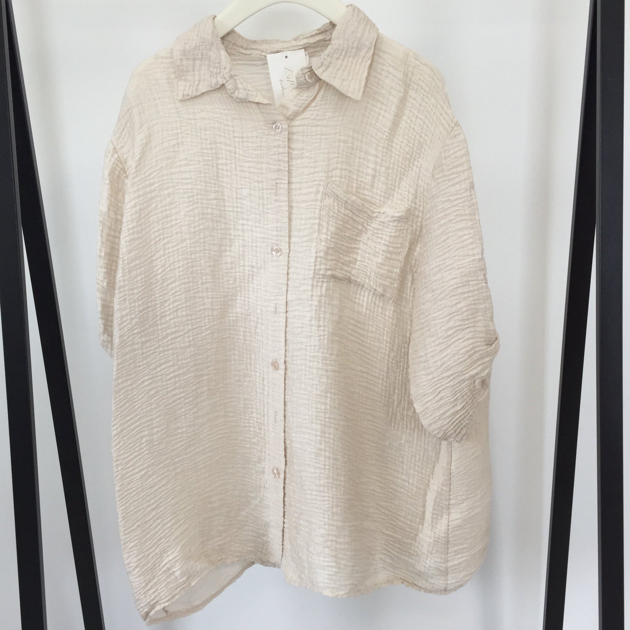 Flowy Structured Hemd