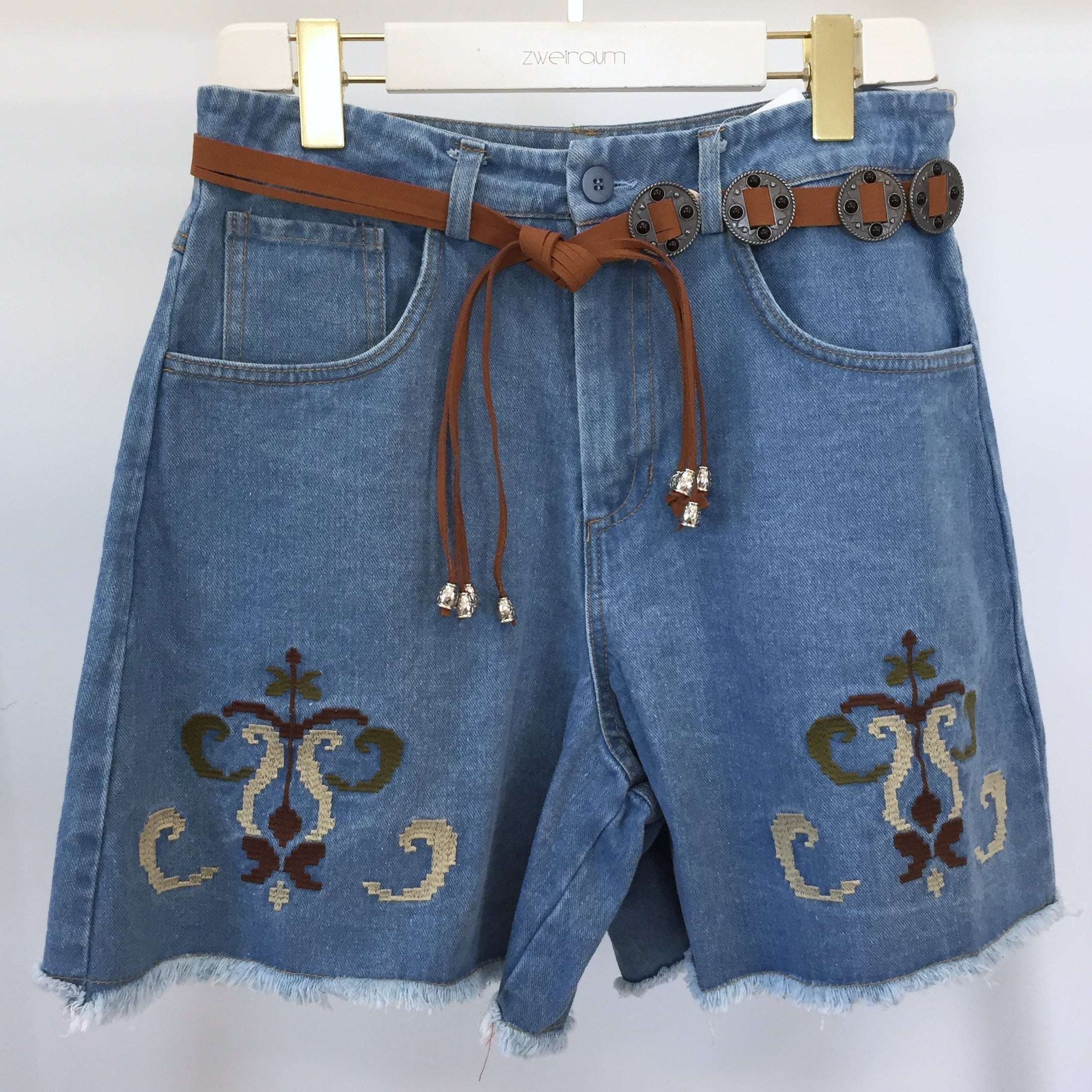 Midi Jeans mit Gürtel Country Love