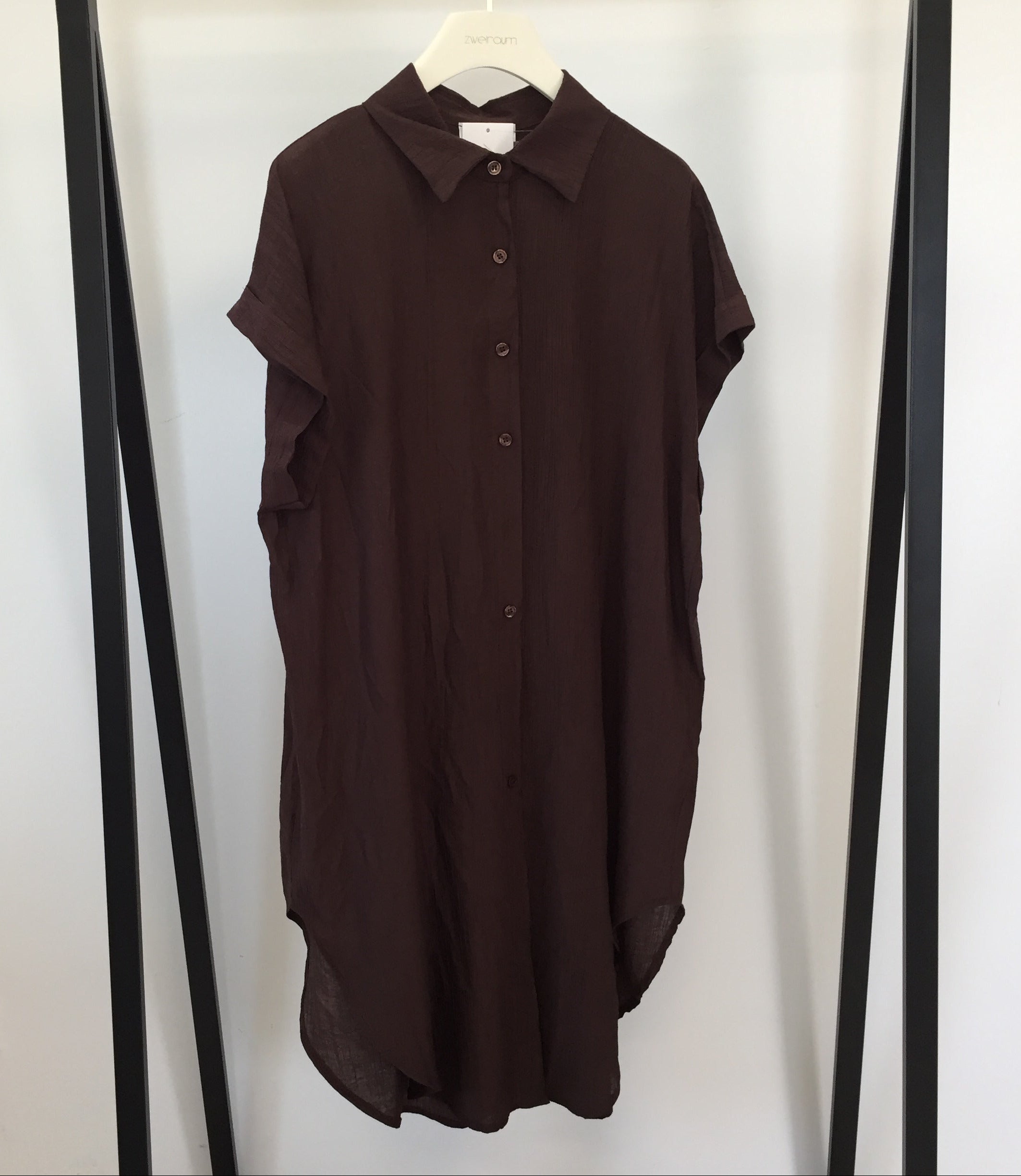 Structured Kleid mit Knopfleiste