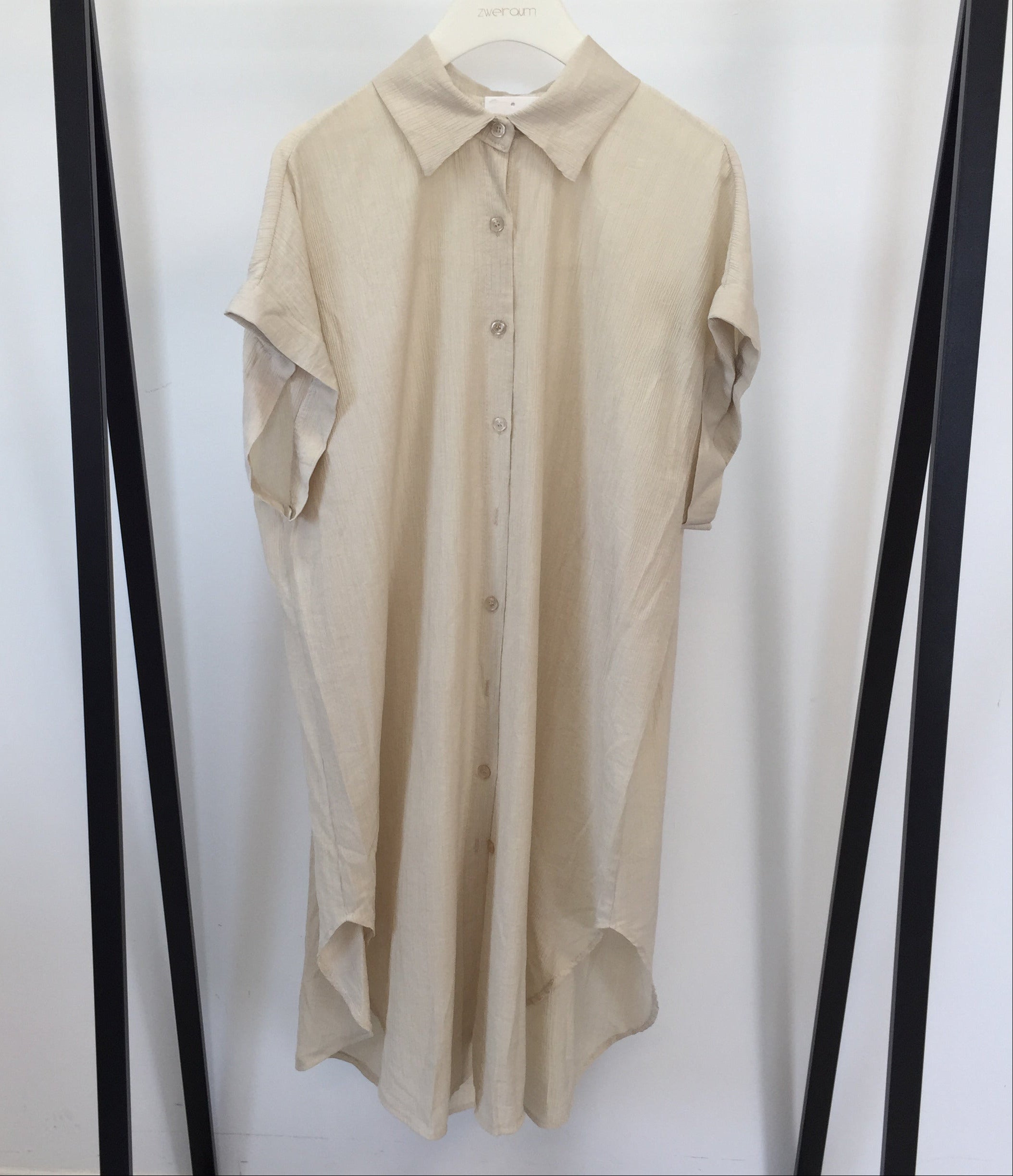 Structured Kleid mit Knopfleiste