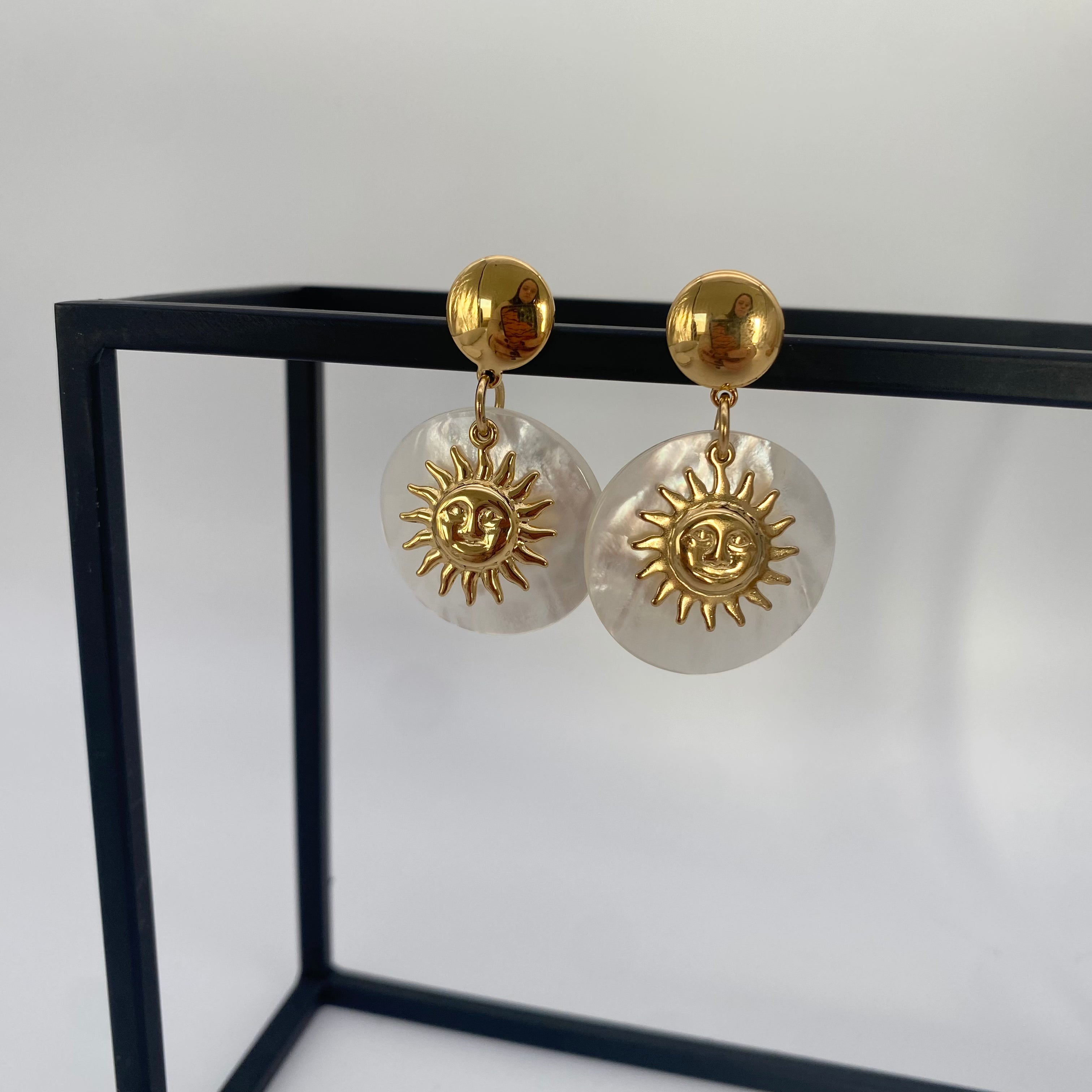 Ohrringe Perlmutt Sun
