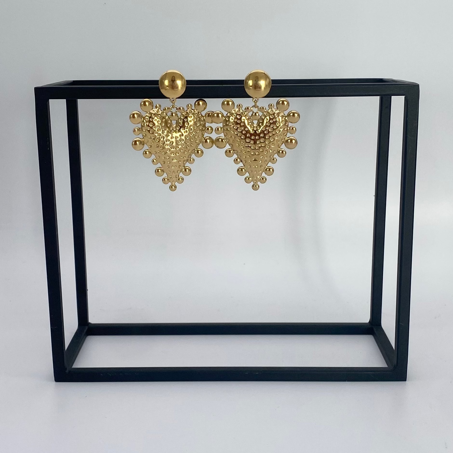 Ohrringe Structured Heart