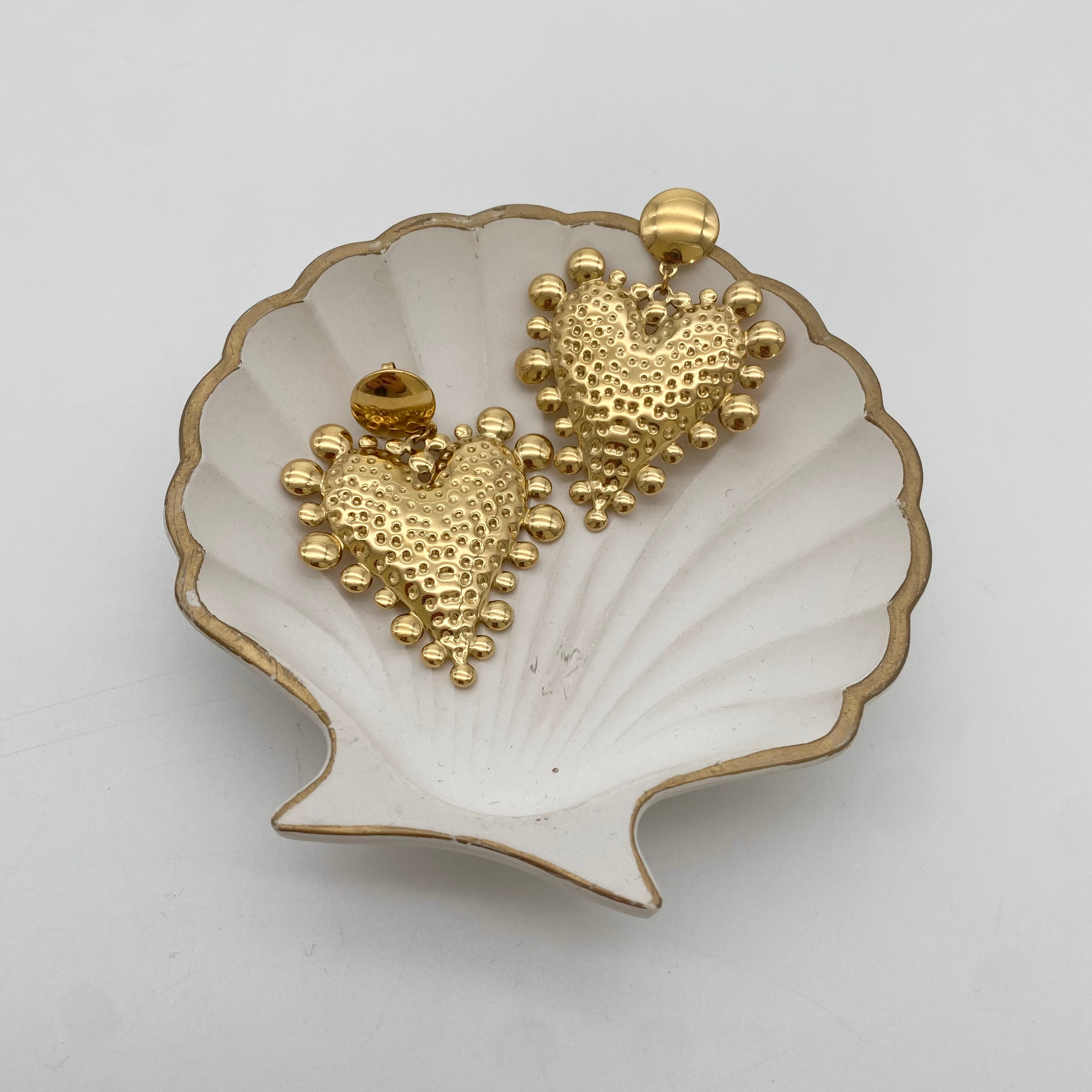 Ohrringe Structured Heart