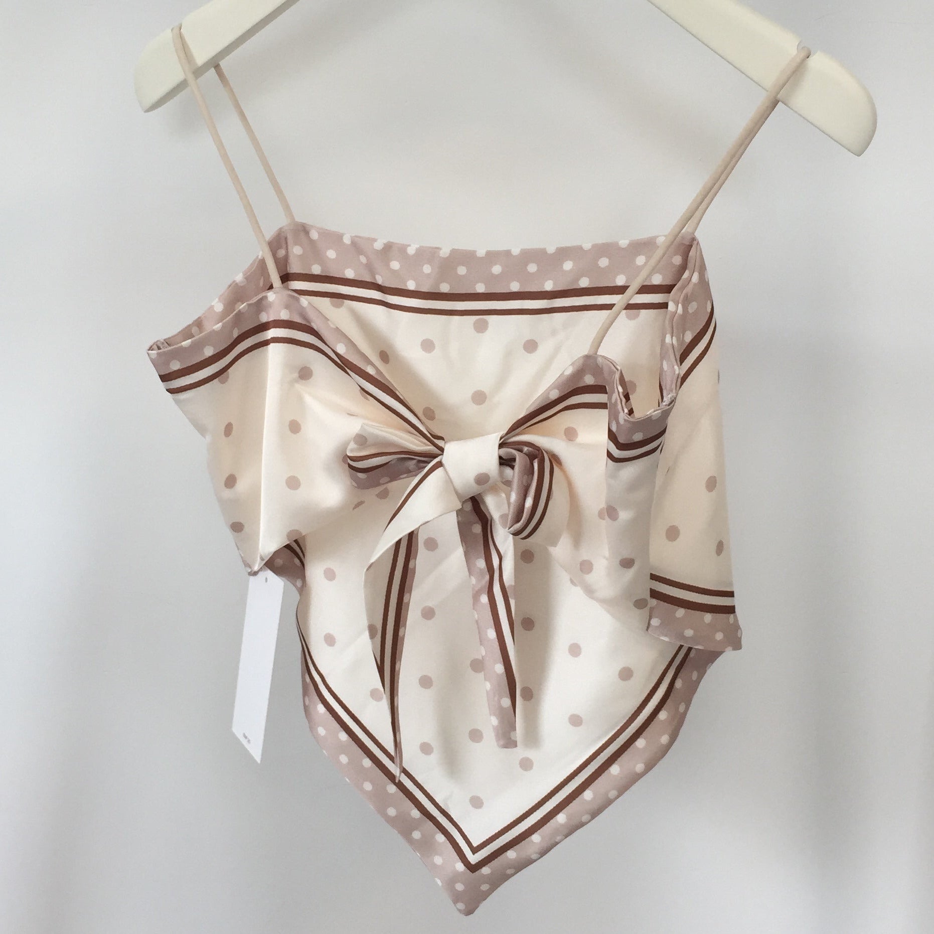Spaghetti Top Triangle mit Back Knot