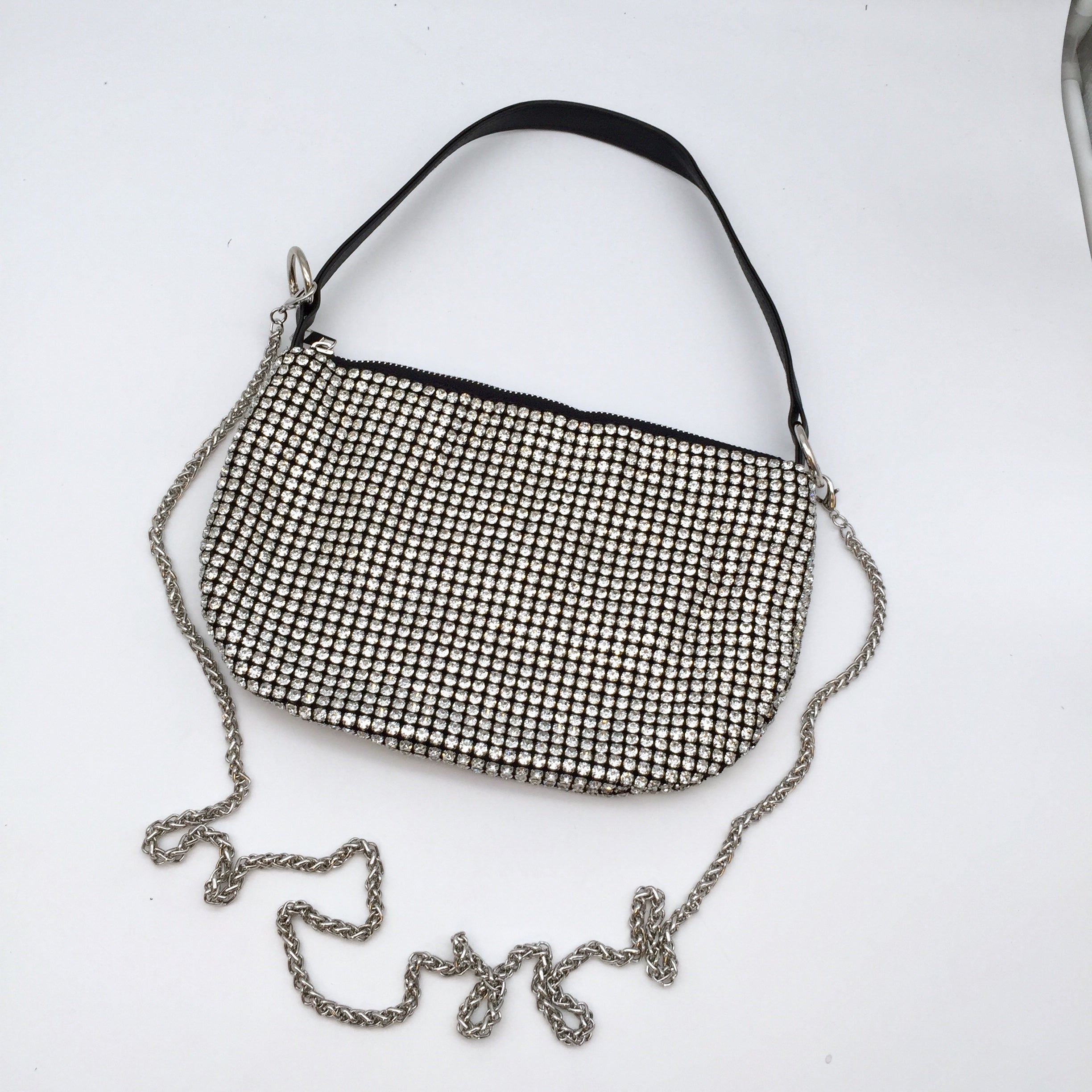 Mini Tasche Silver Sparkle