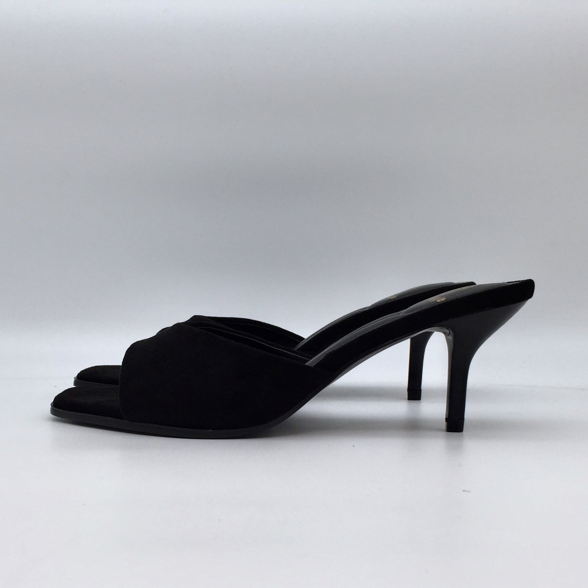 Open Toe Heels in Suede Optik