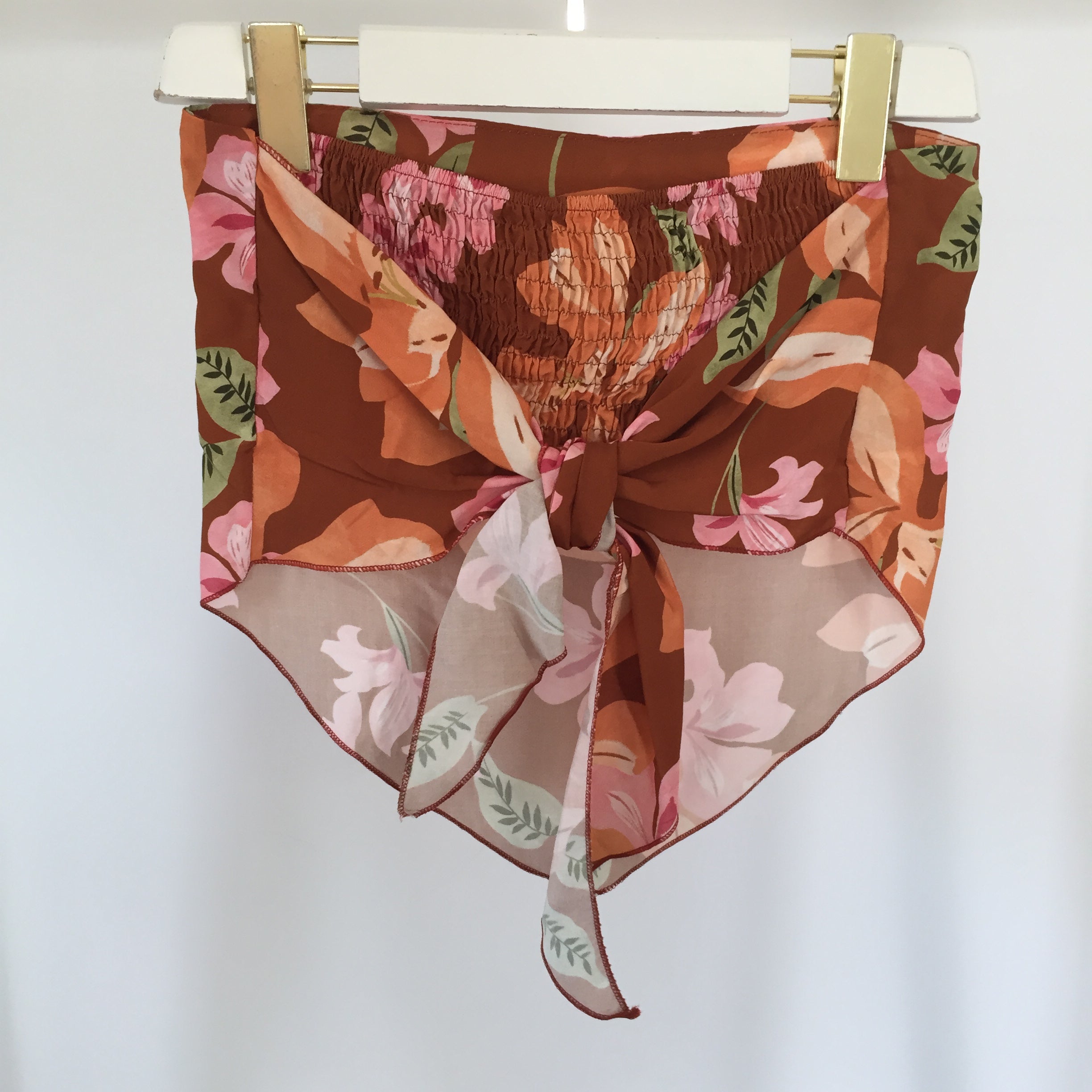 Bandeau Oberteil Hibiskus