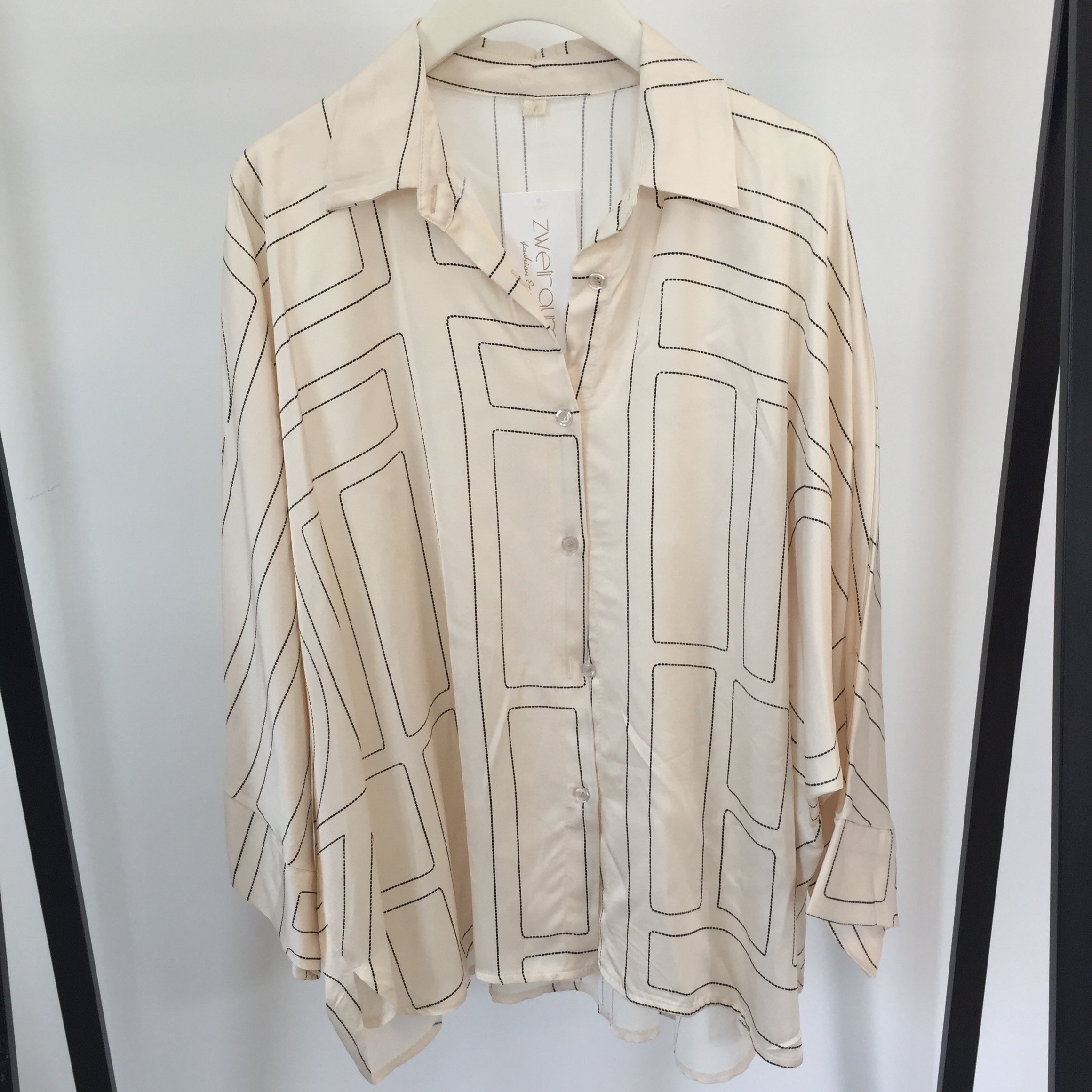 Bluse Abstrakt Lines