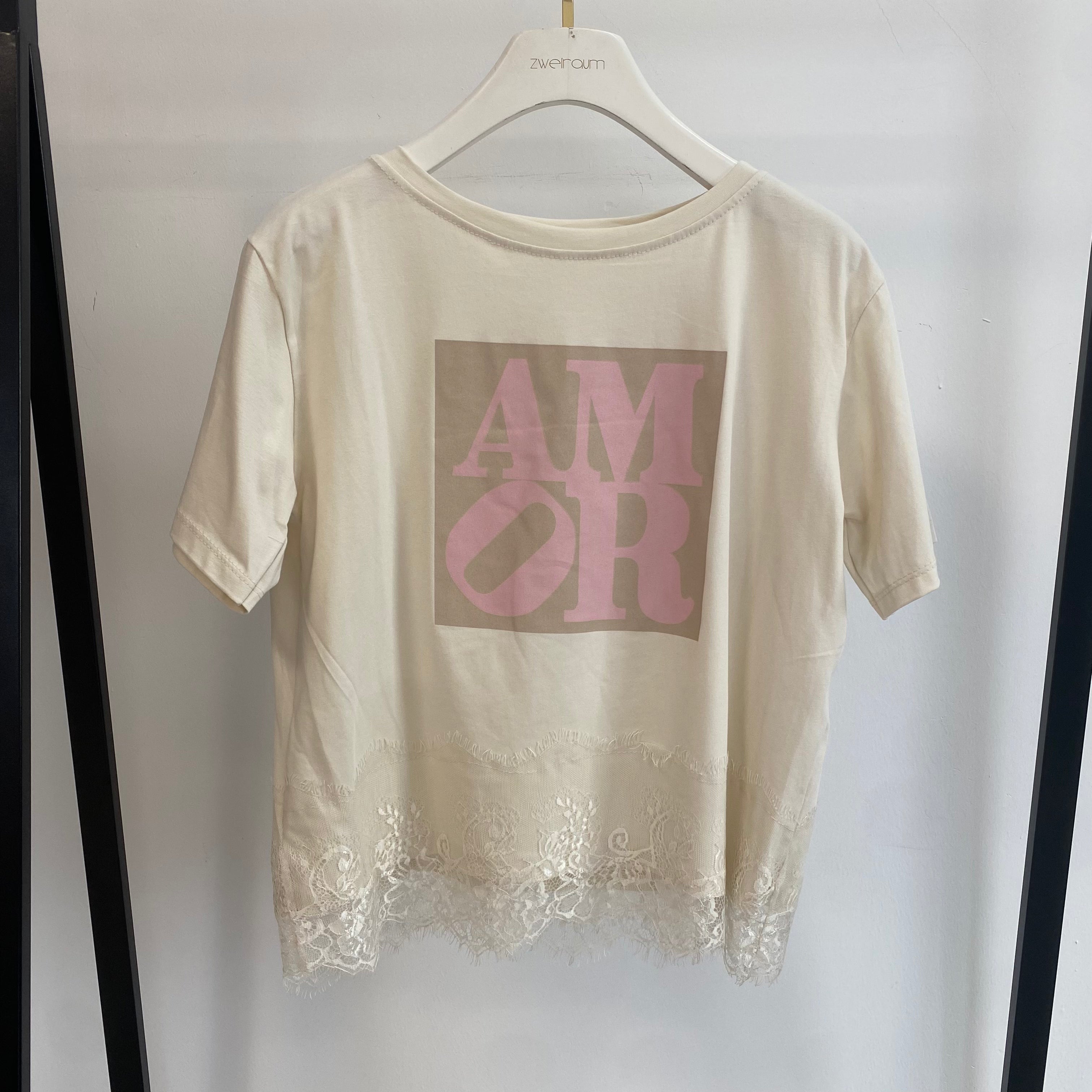T-Shirt AMOR mit Lace