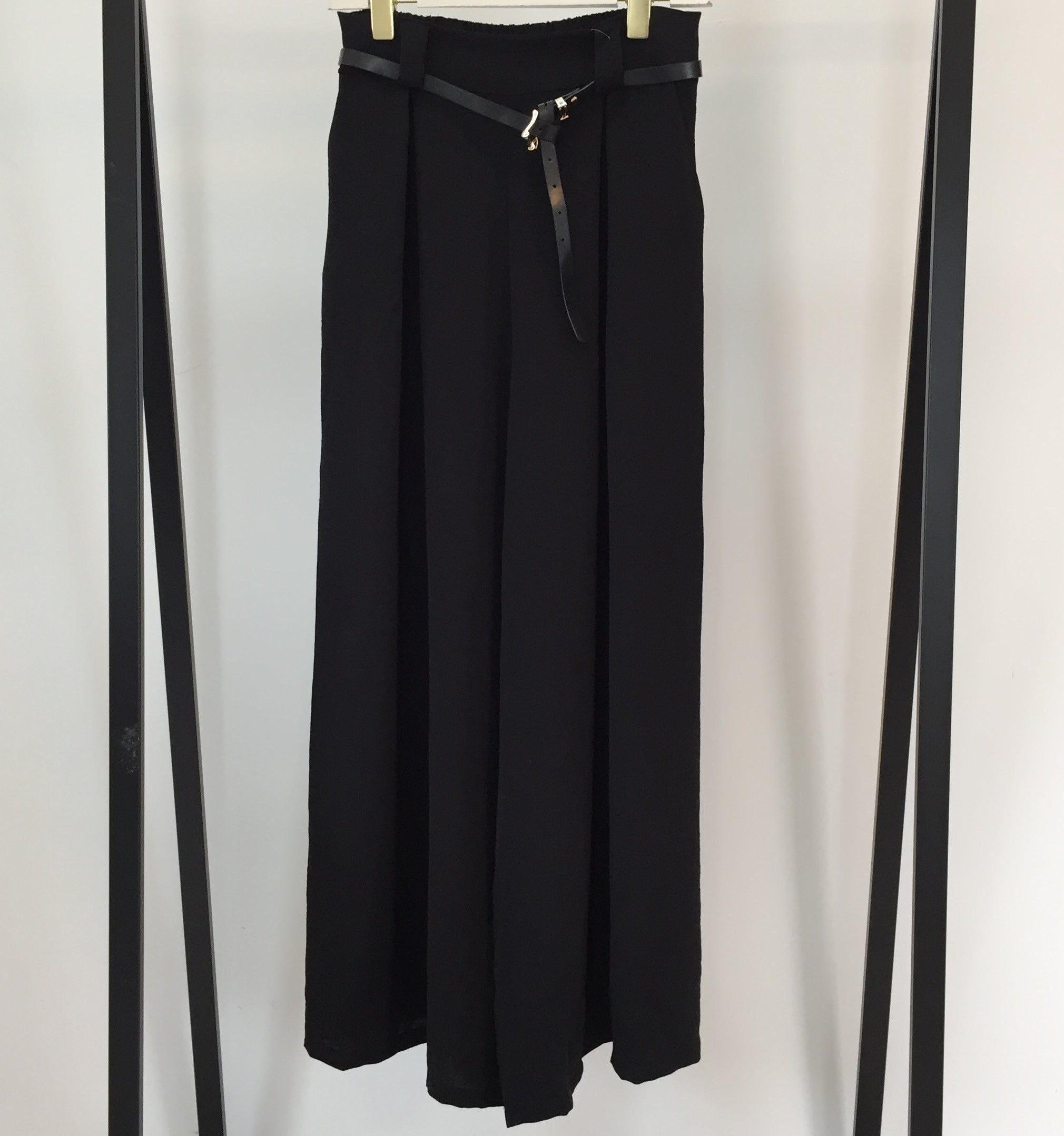 Wide Leg Hose Mit Bundfalten