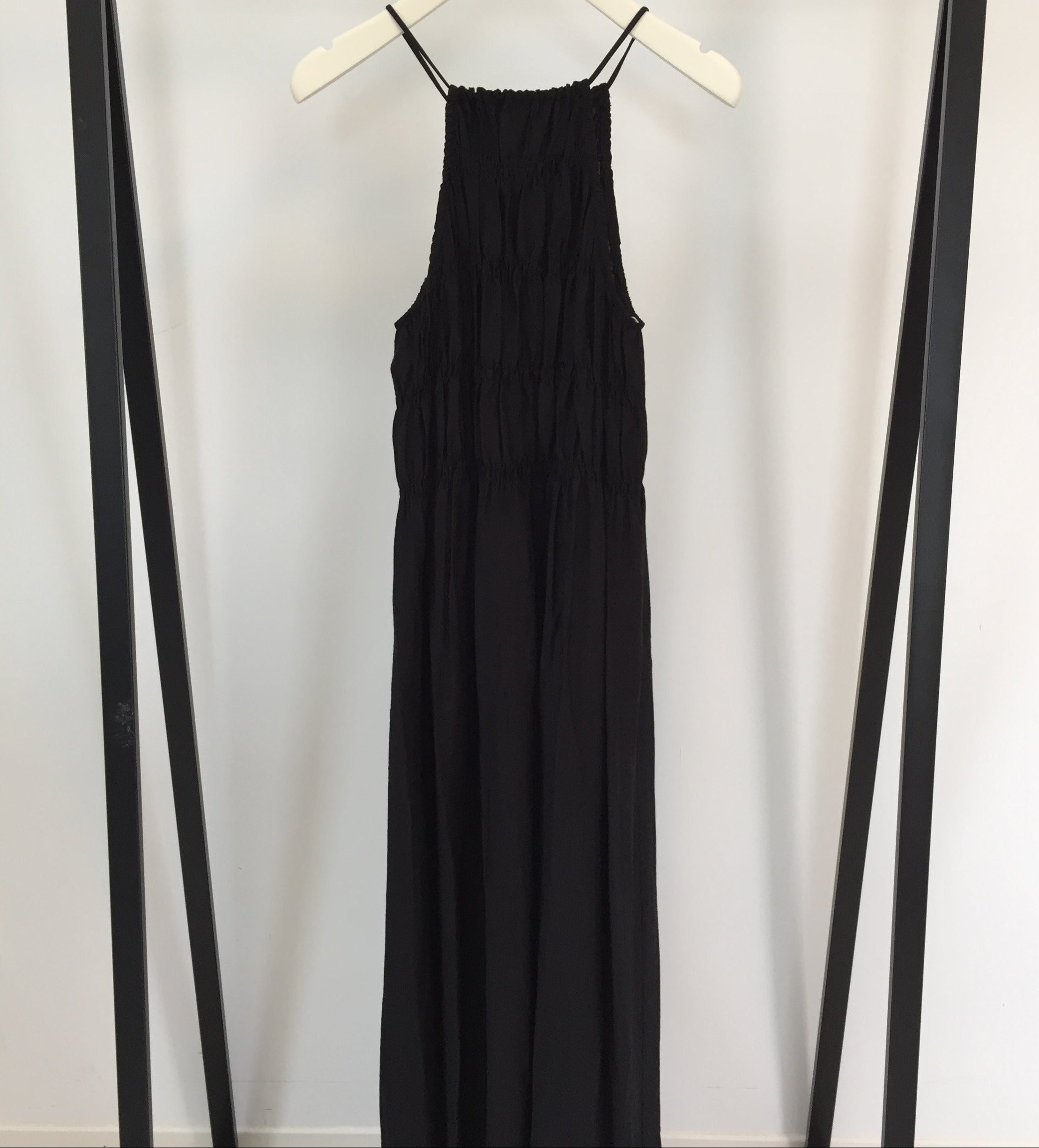 Long Kleid Mit Raffung