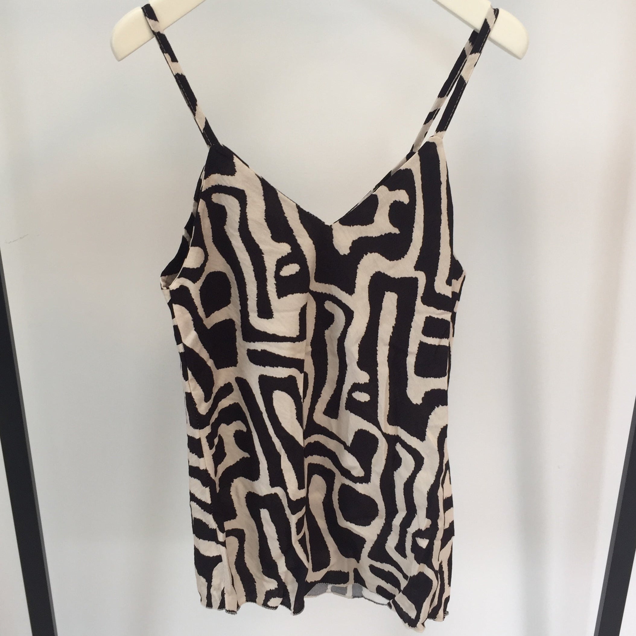 Abstract Print Spaghetti Top