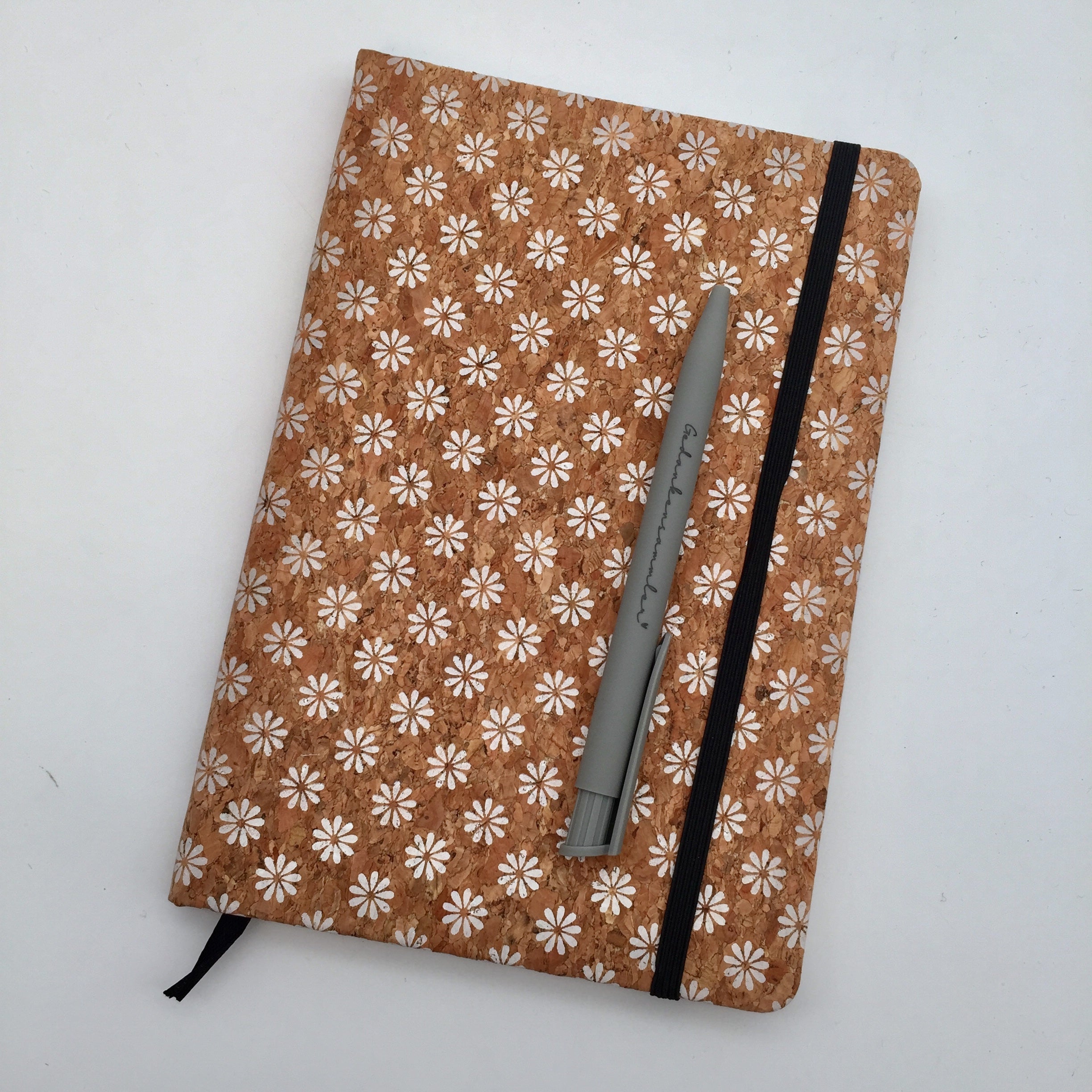 Notizbuch Korken Blümchen