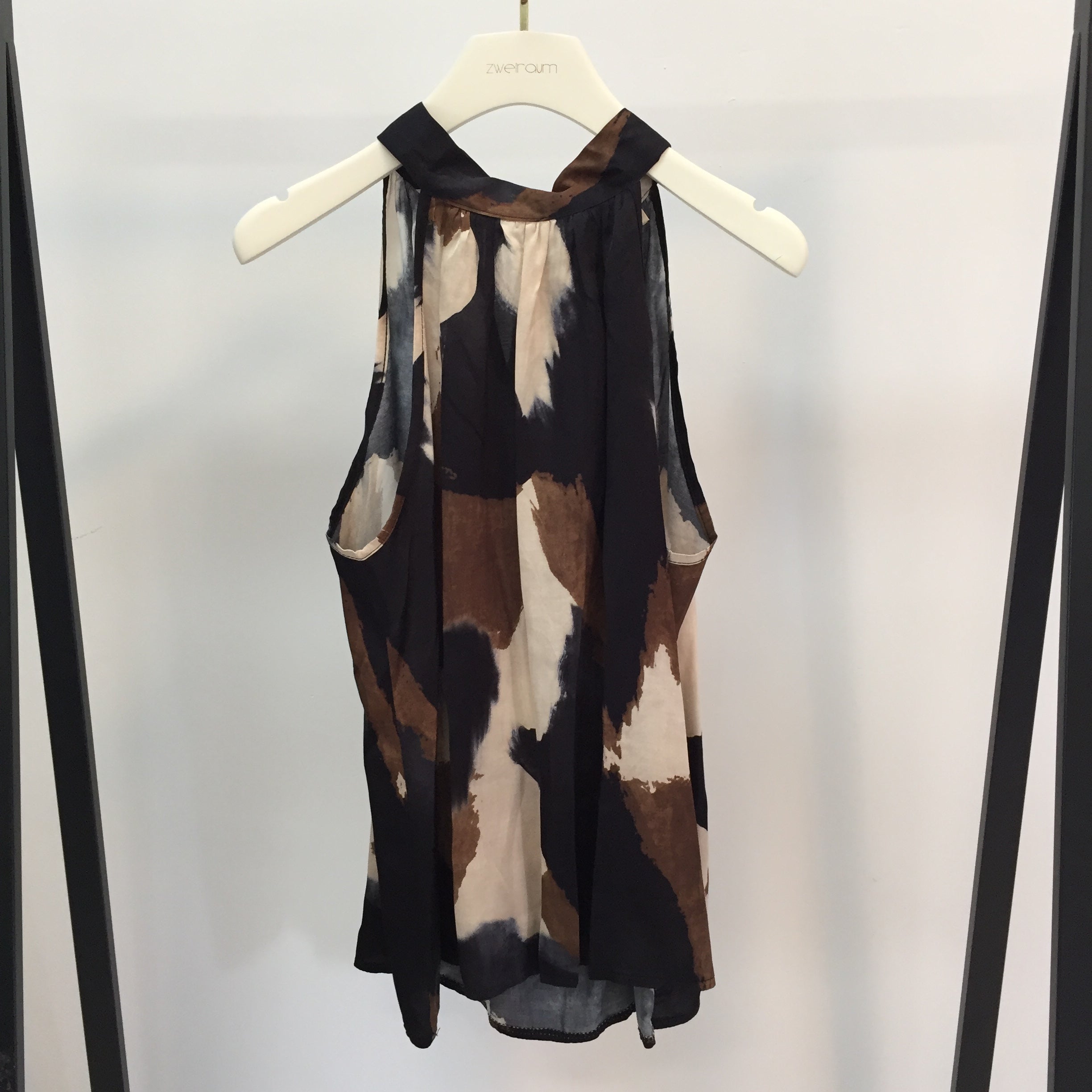 Flowy Neckholder Top Waterdots