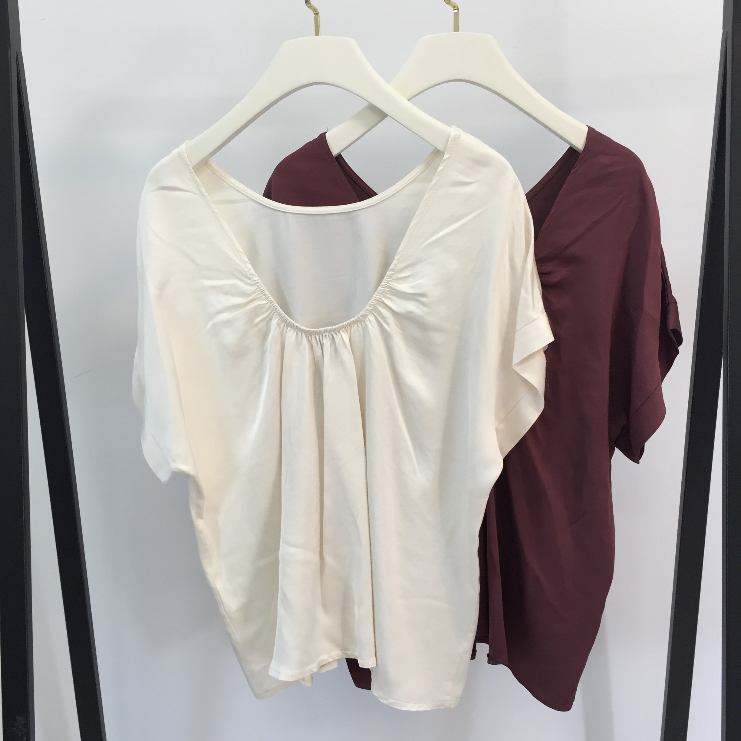 Silky Oberteil Scrunched Back
