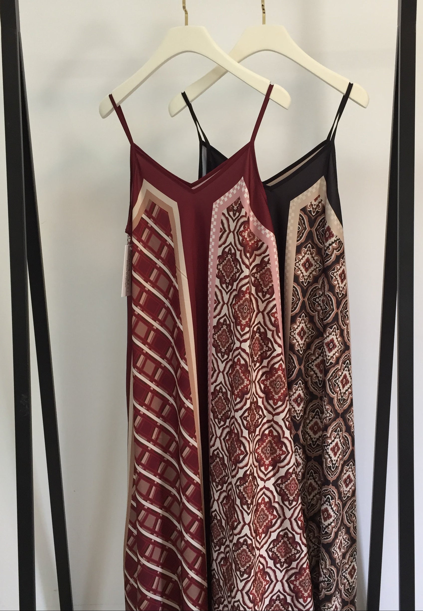 Long Tuch Kleid Pattern Mix