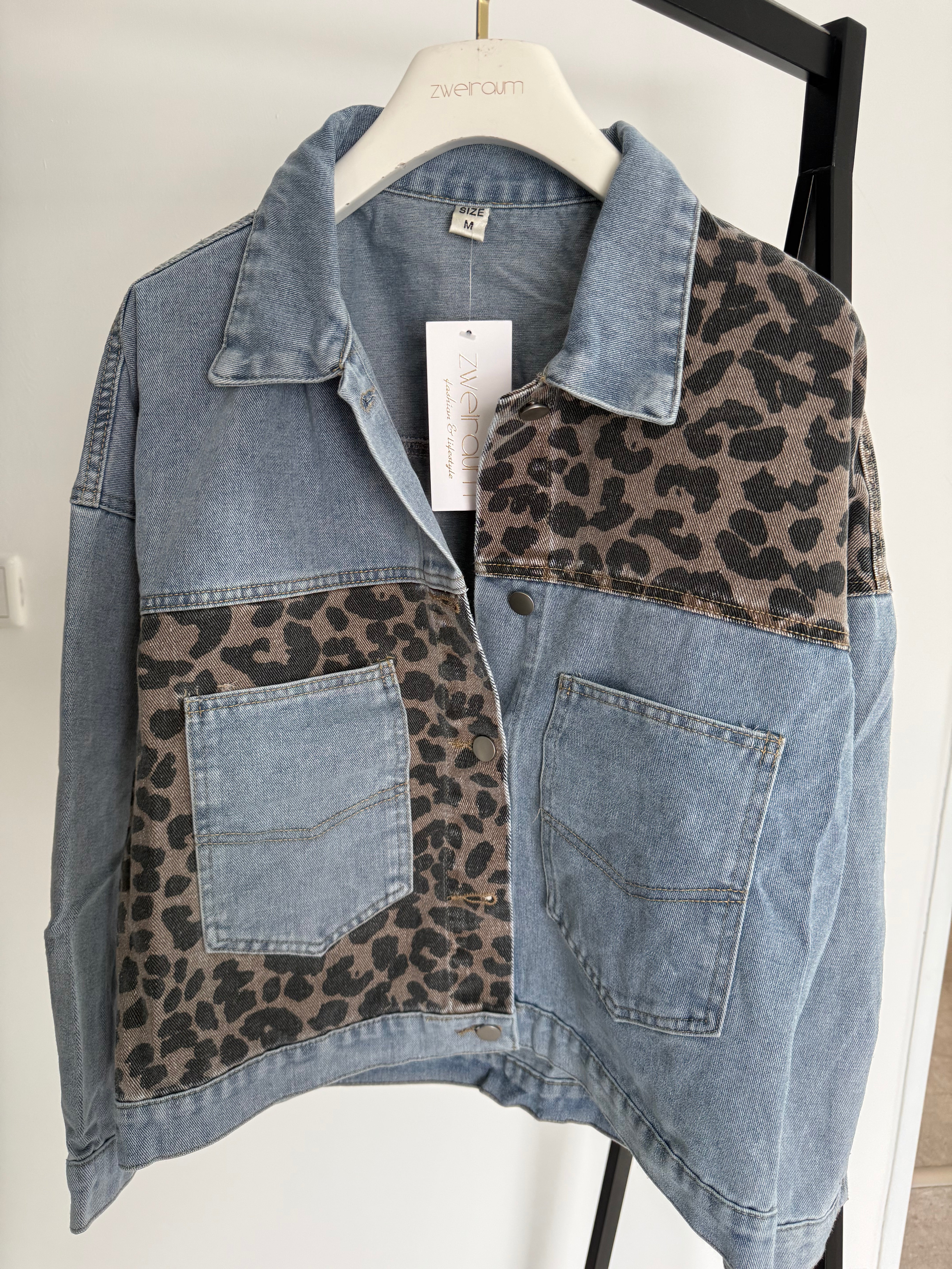 Cropped Jeans Jacke Leo