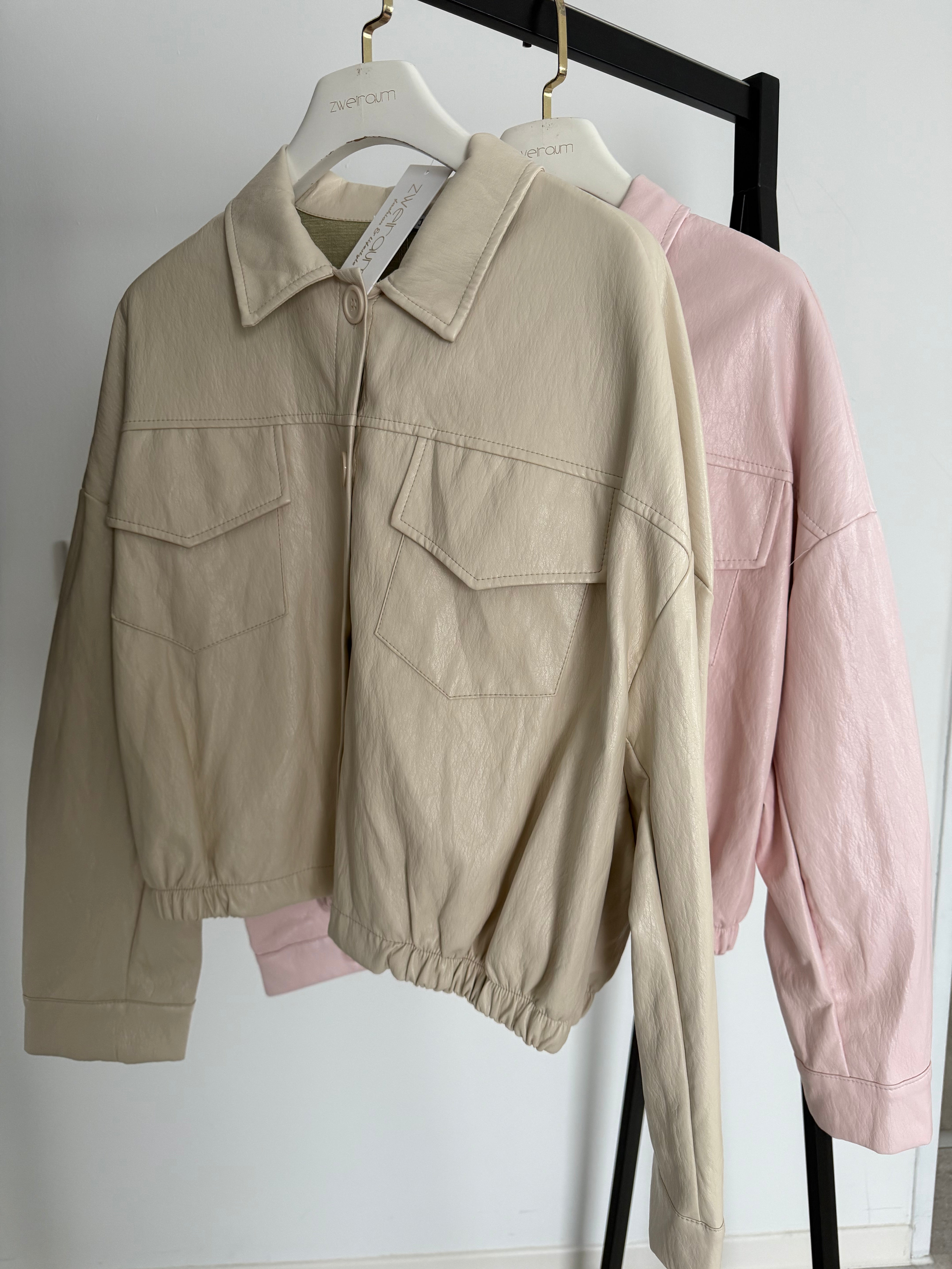 Bomber Jacke Lederoptik