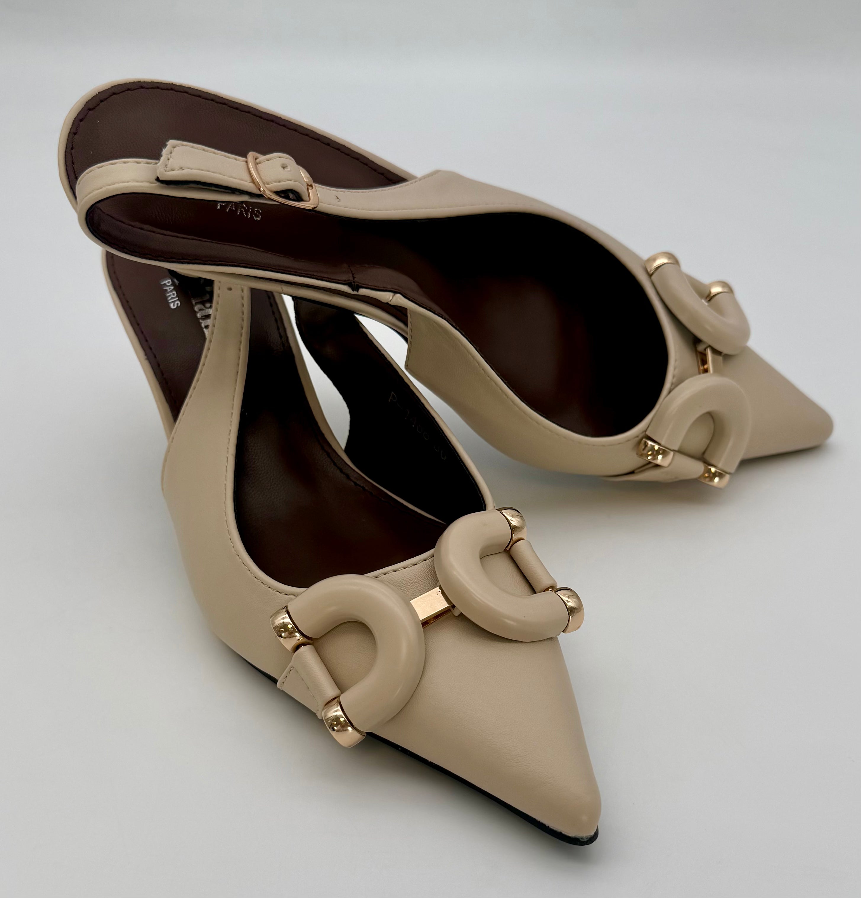 Sling Pumps mit Schnalle
