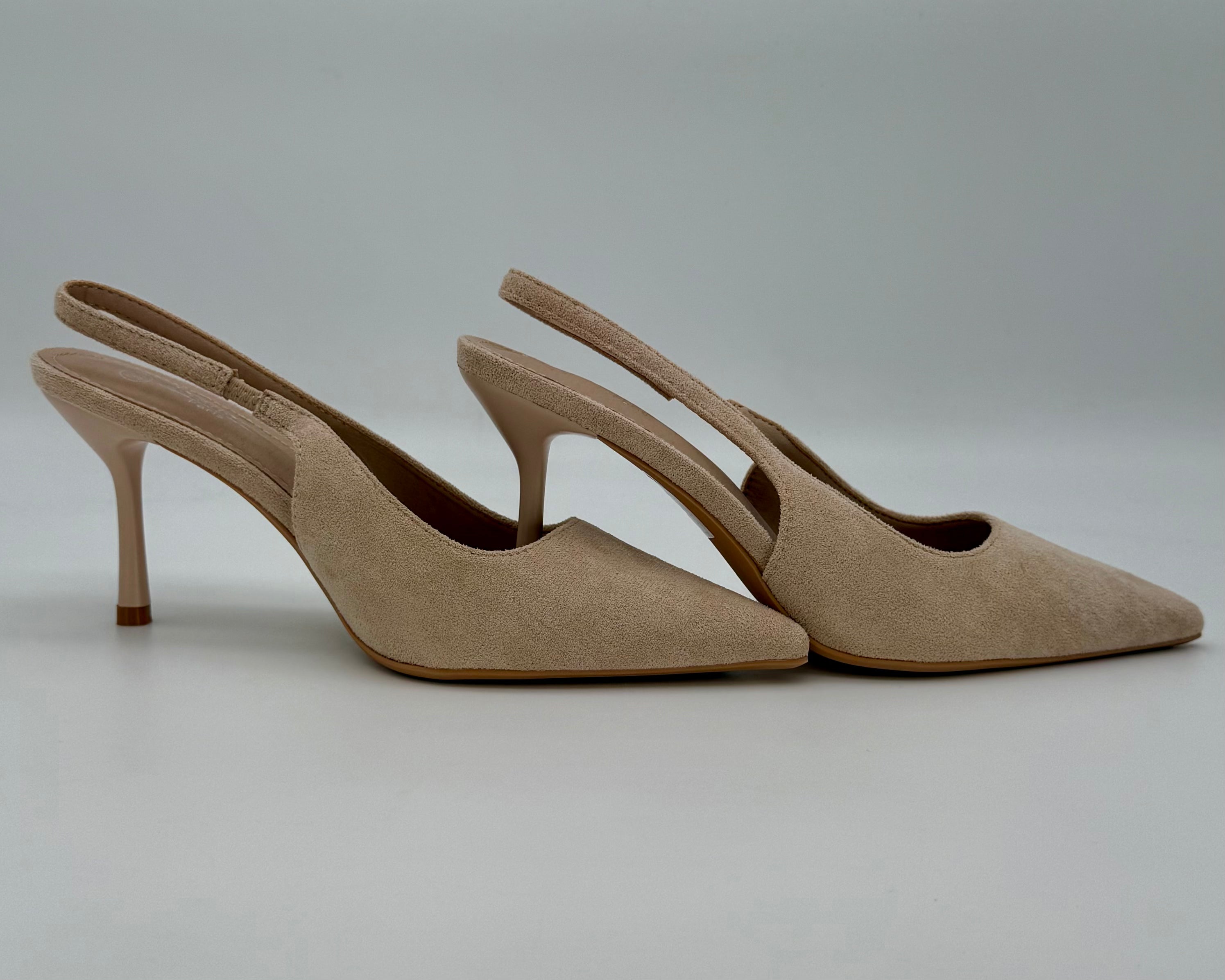 Sling Pumps Suede