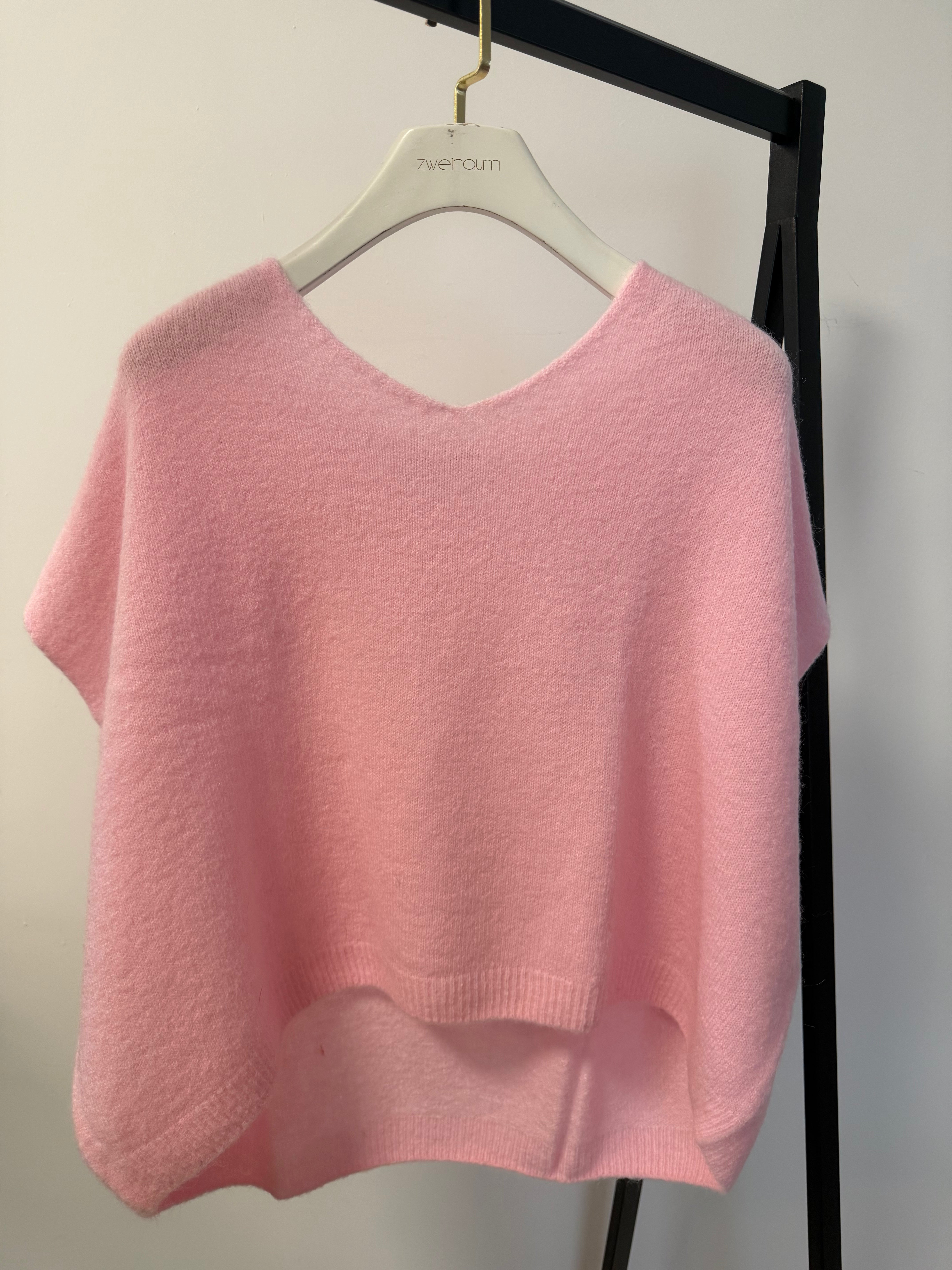 Midi Strick Pullunder Loose V-Neck