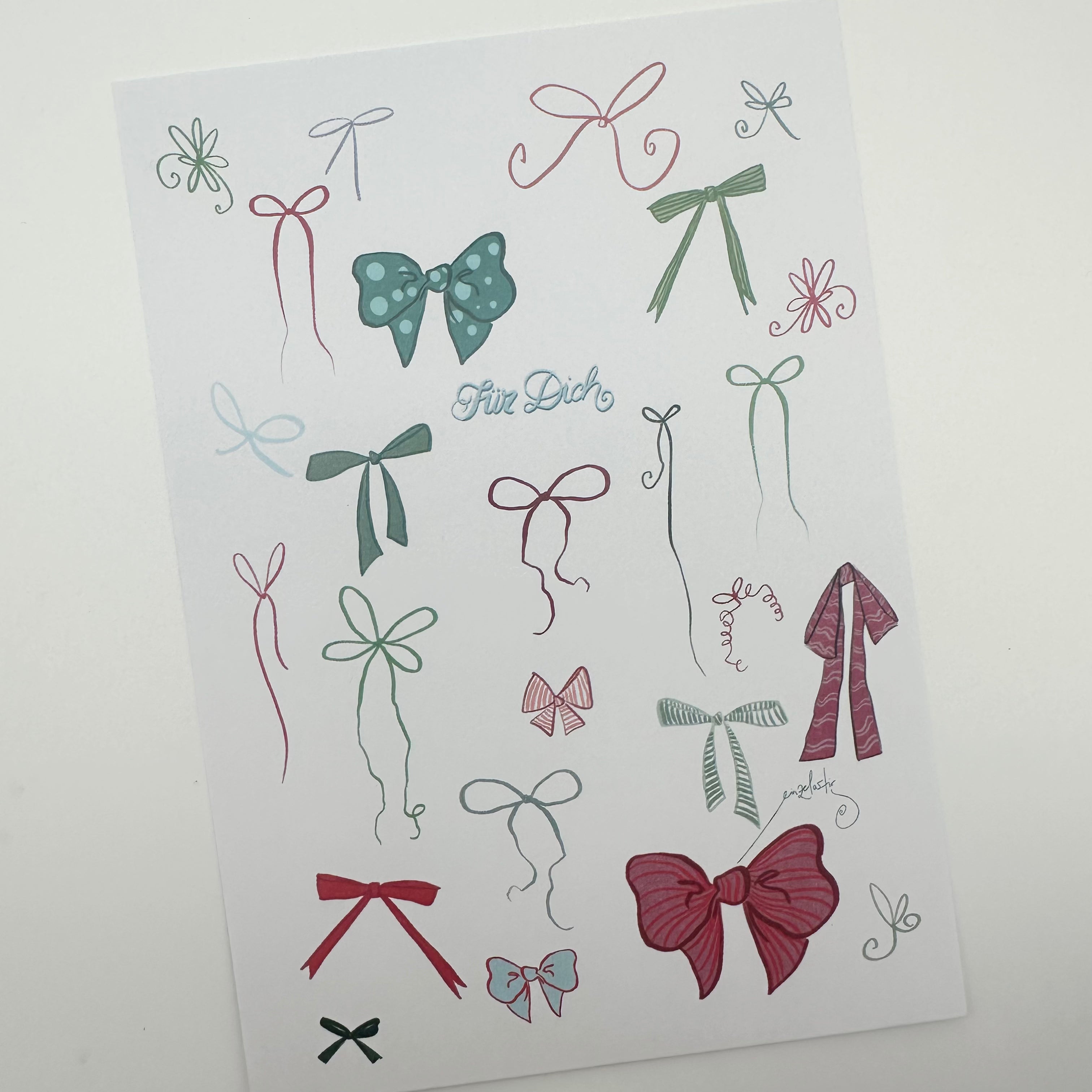 Postkarte Ribbons