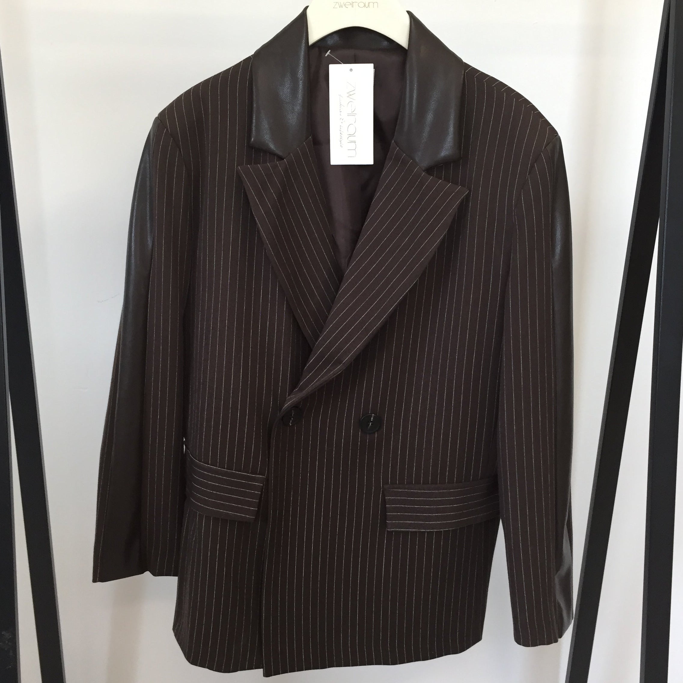 Blazer Leder Stripes