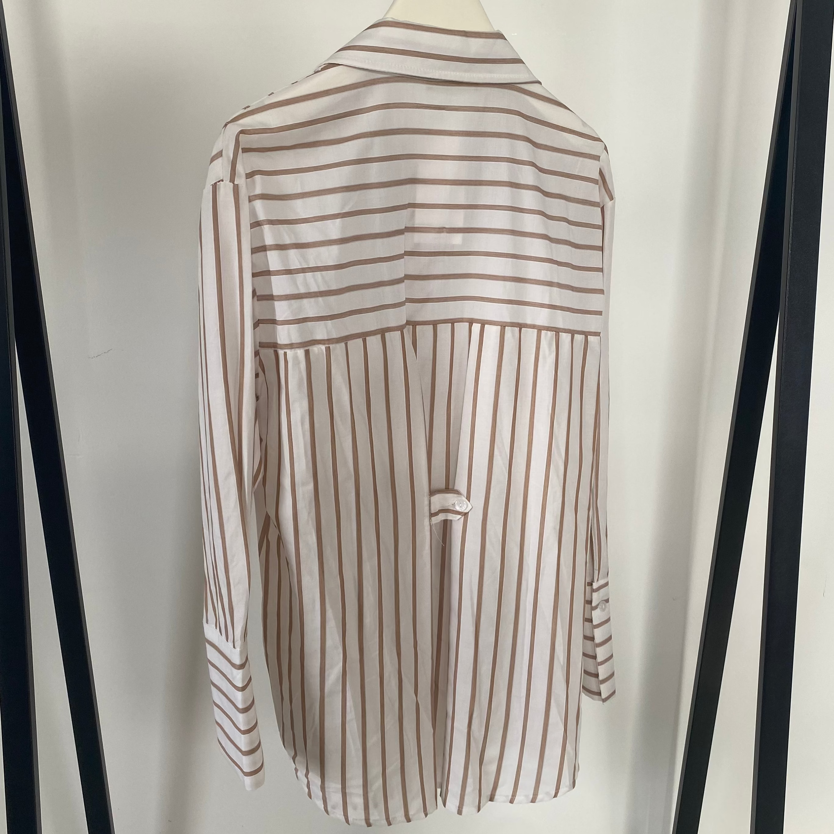 Hemd Bluse Neck Tie Stripes