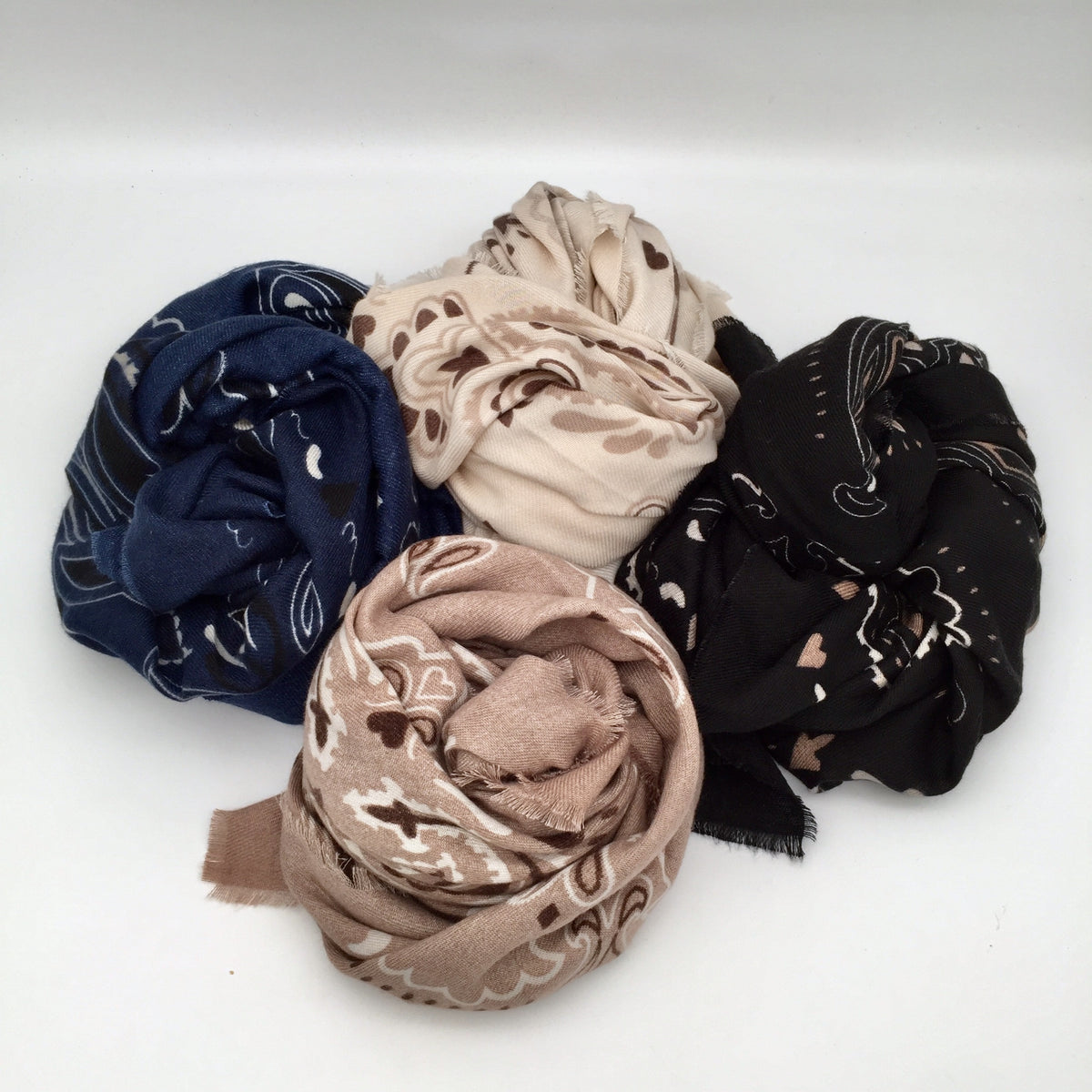 Cozy Schal Paisley Print