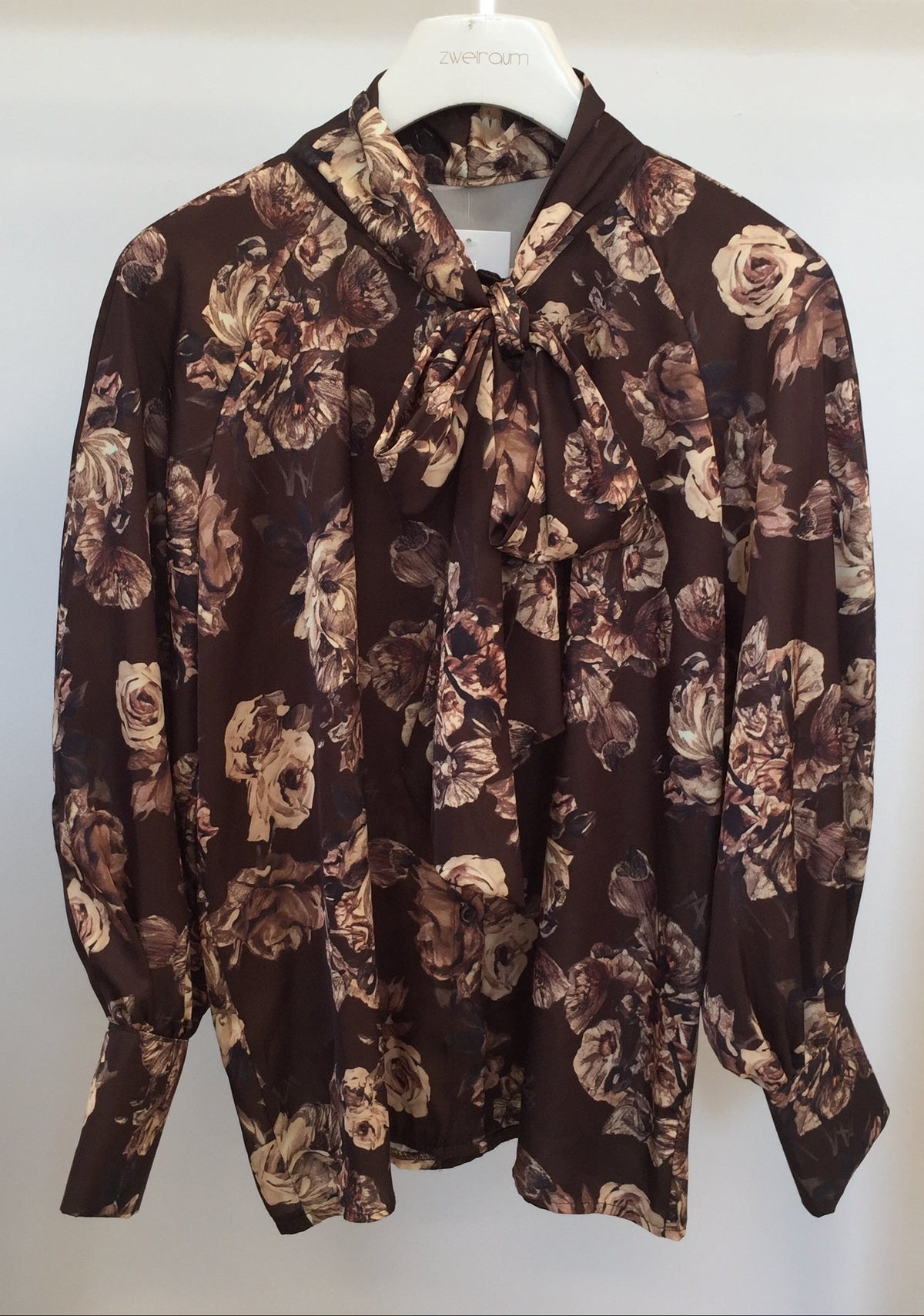 Blumen Bluse Necktie