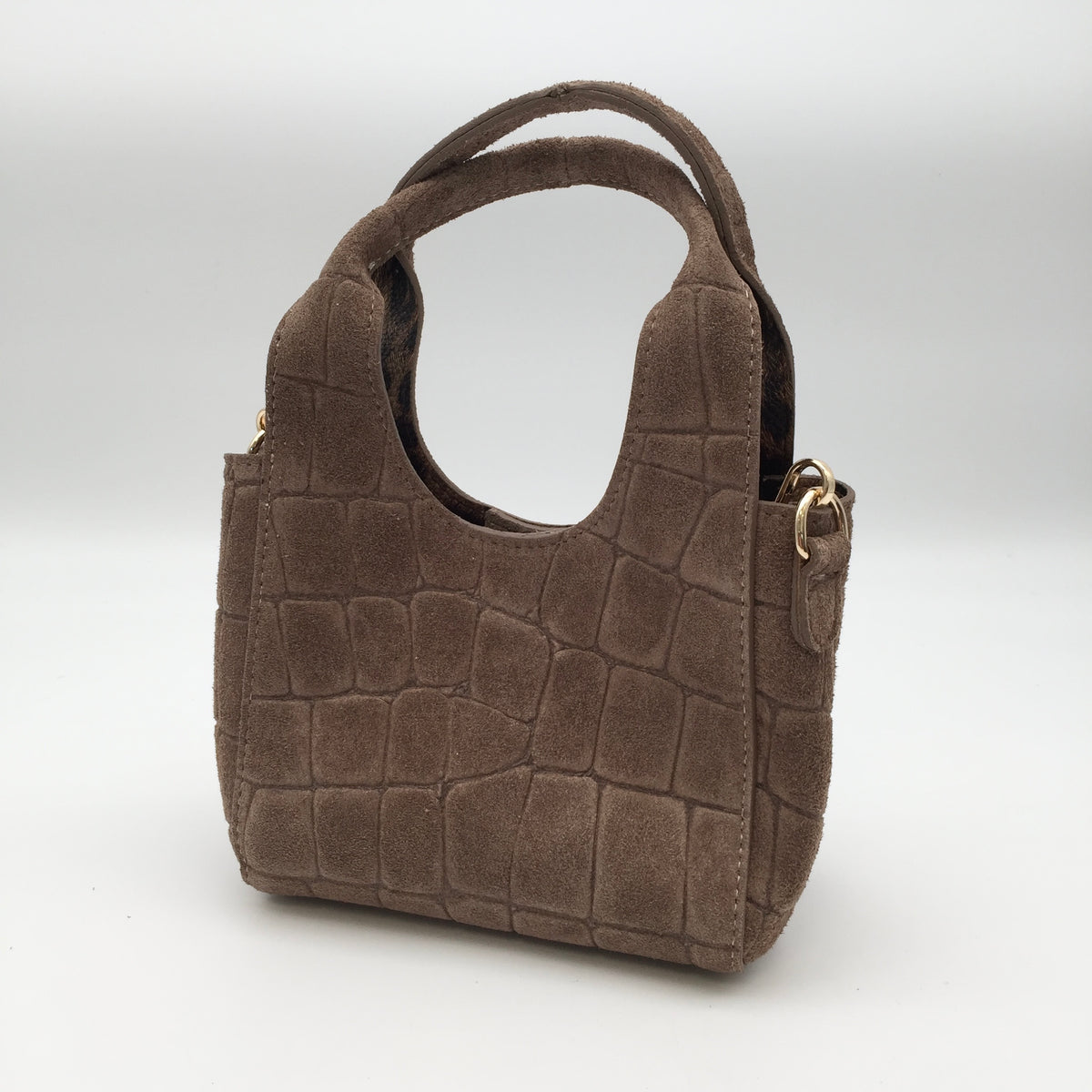 Tiny Kroko Tasche Wildleder