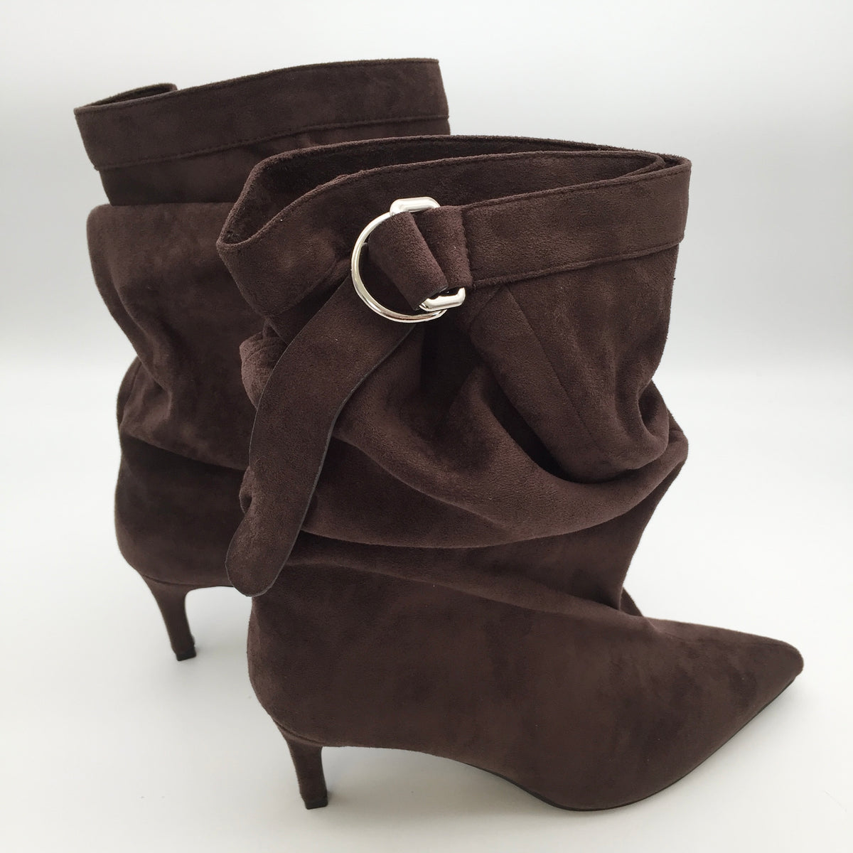 Sued Heels Buckle