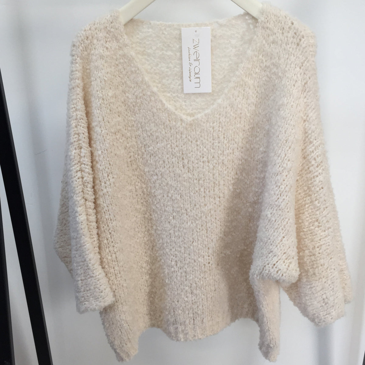 Popcorn Pulli Dreiviertelarm
