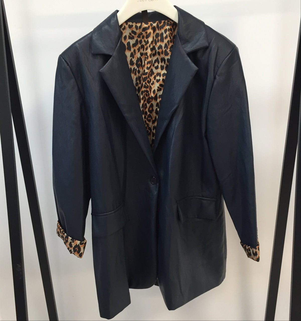 Long Blazer Lederoptik