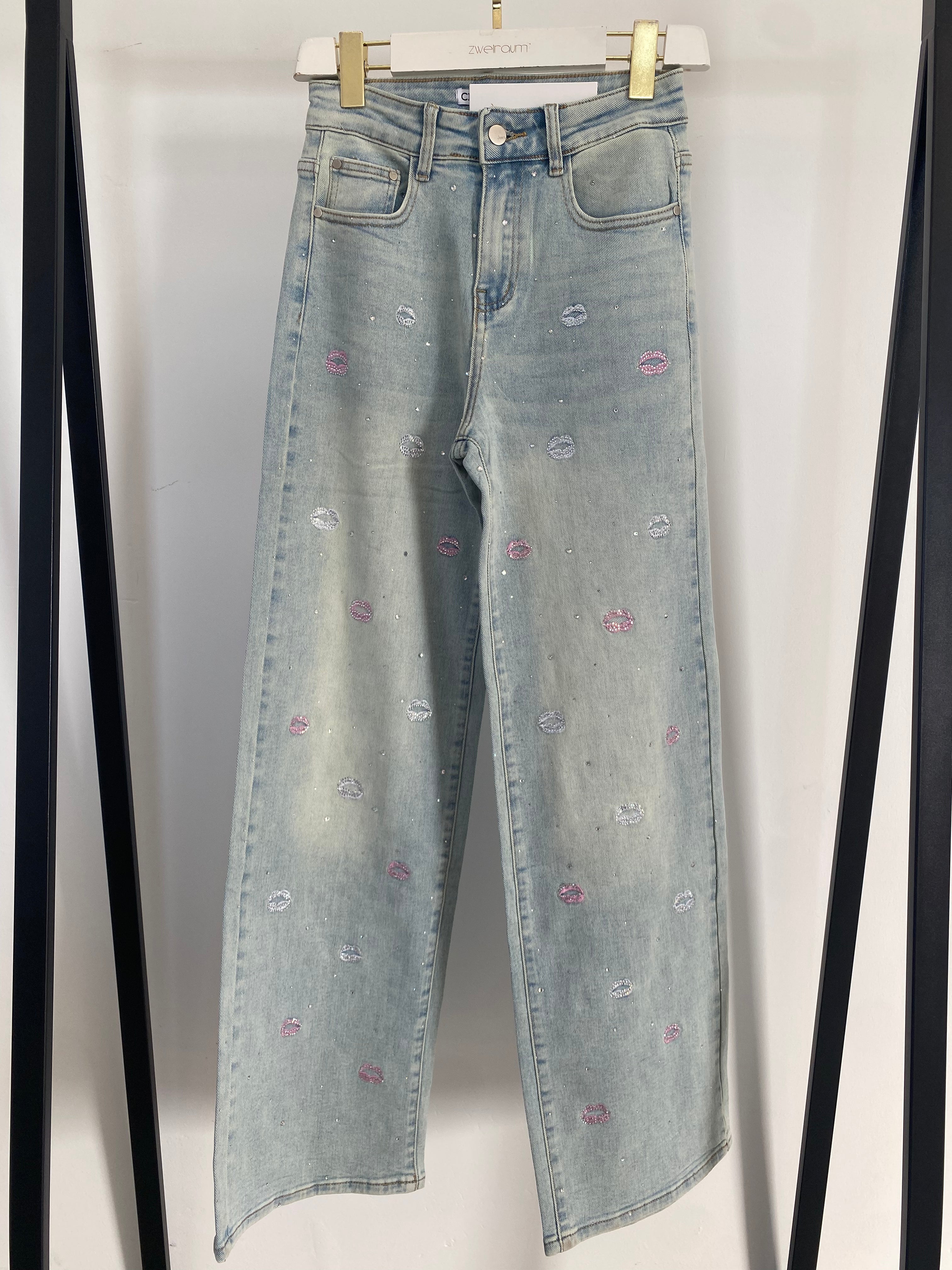 Jeans Glitter Lips
