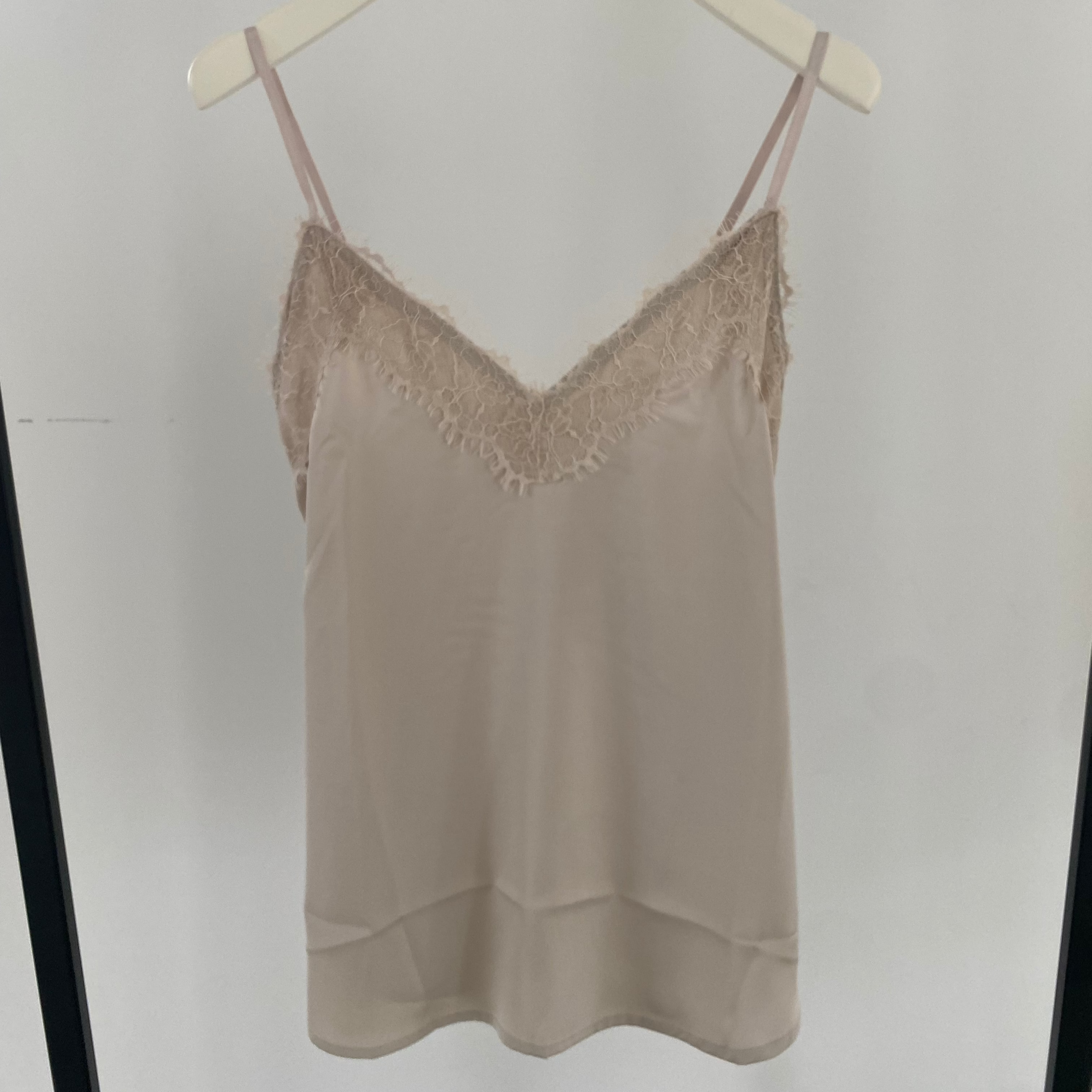 Spaghetti Top mit Spitze