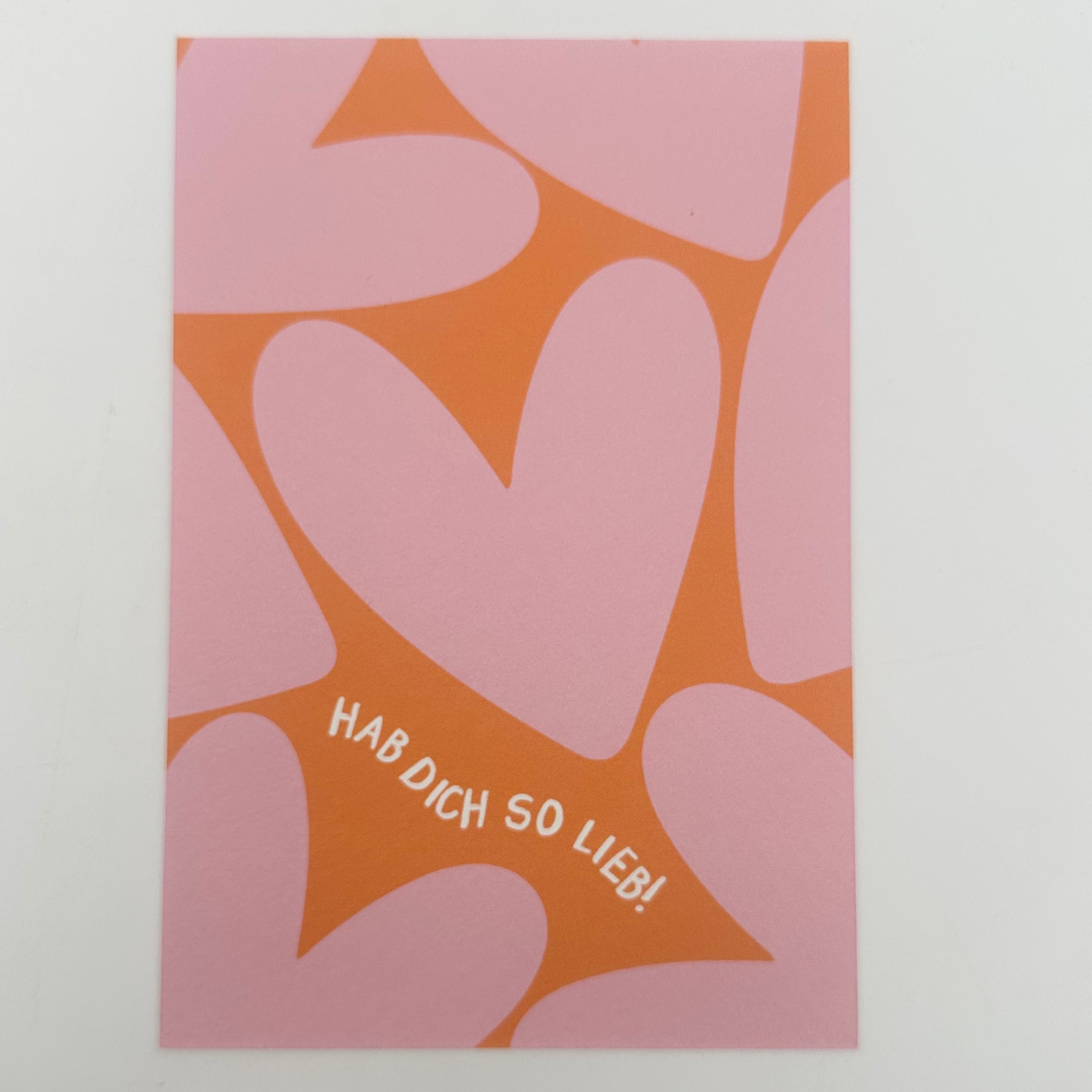 Postkarte Hab dich so lieb!