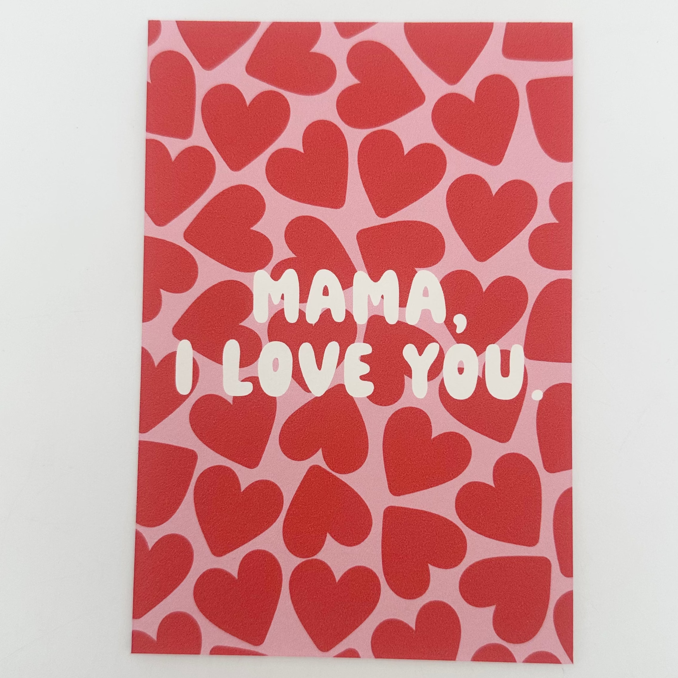 Postkarte Mama Multiherzen