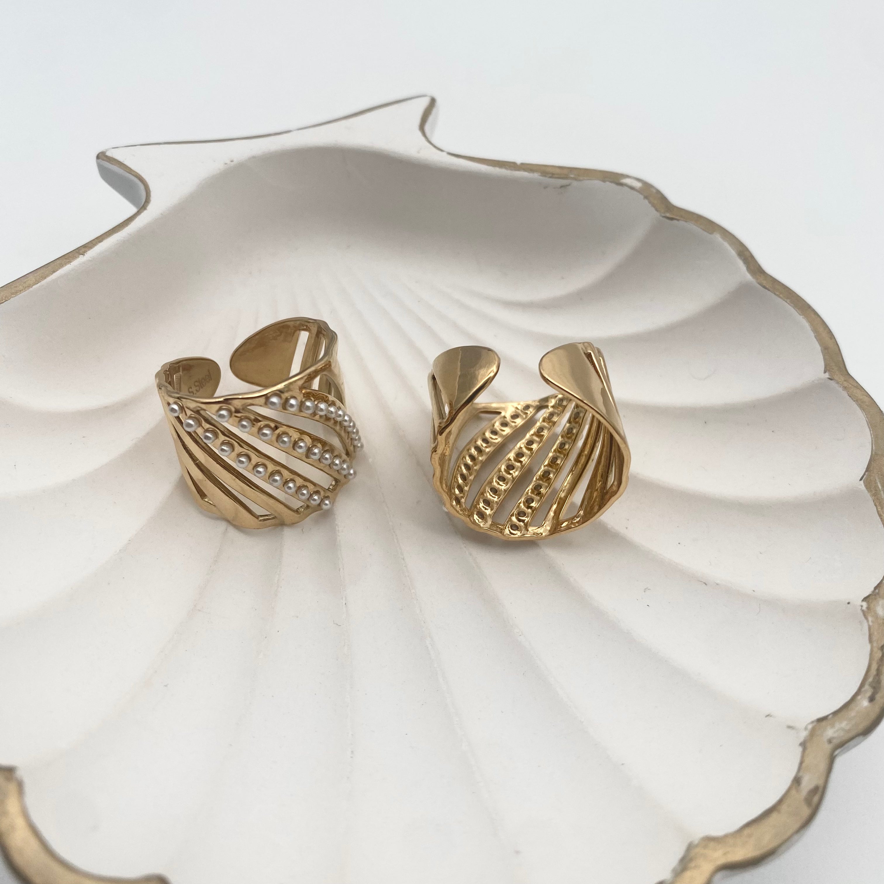 Ring Pearles Bent