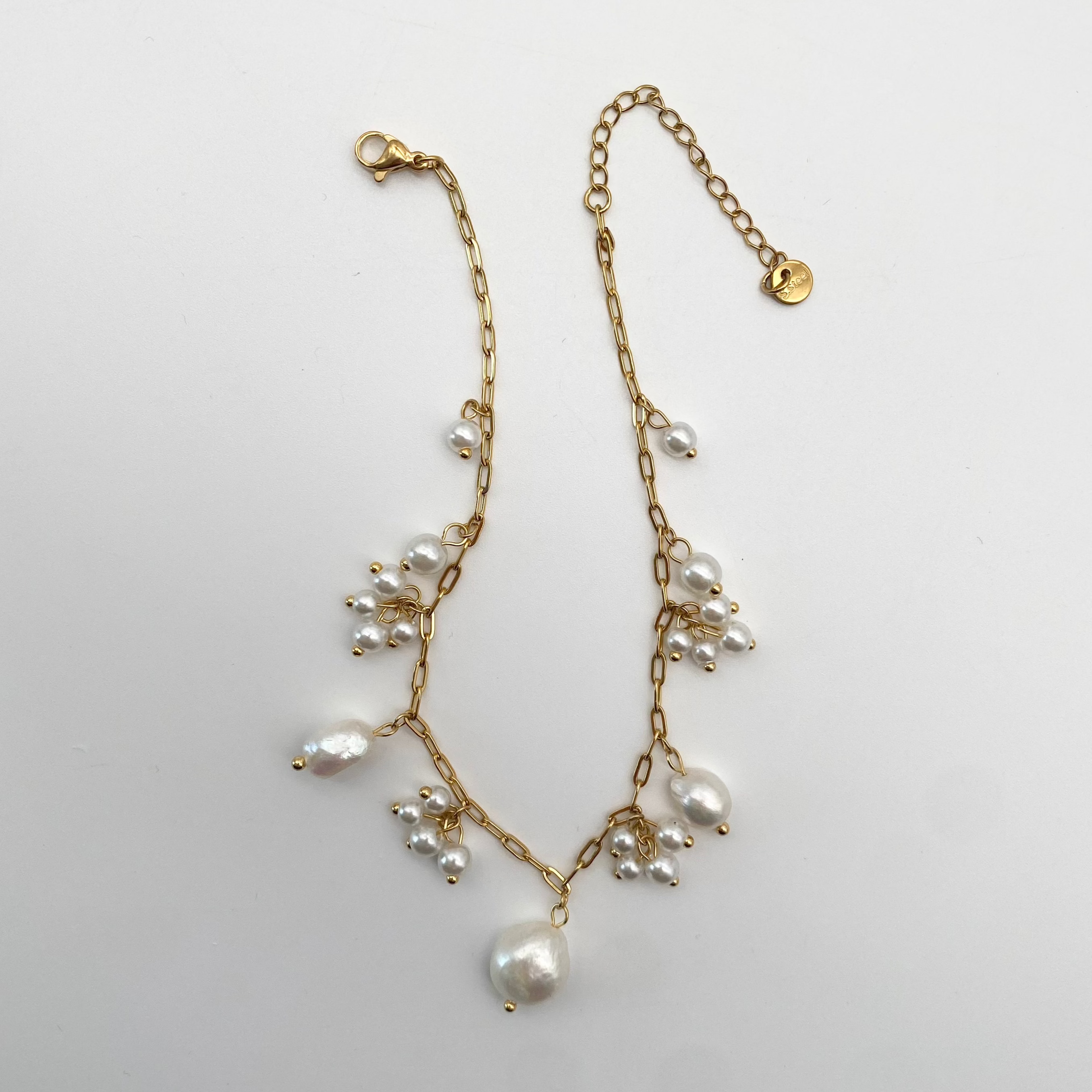 Fusskettchen Irregular Pearles