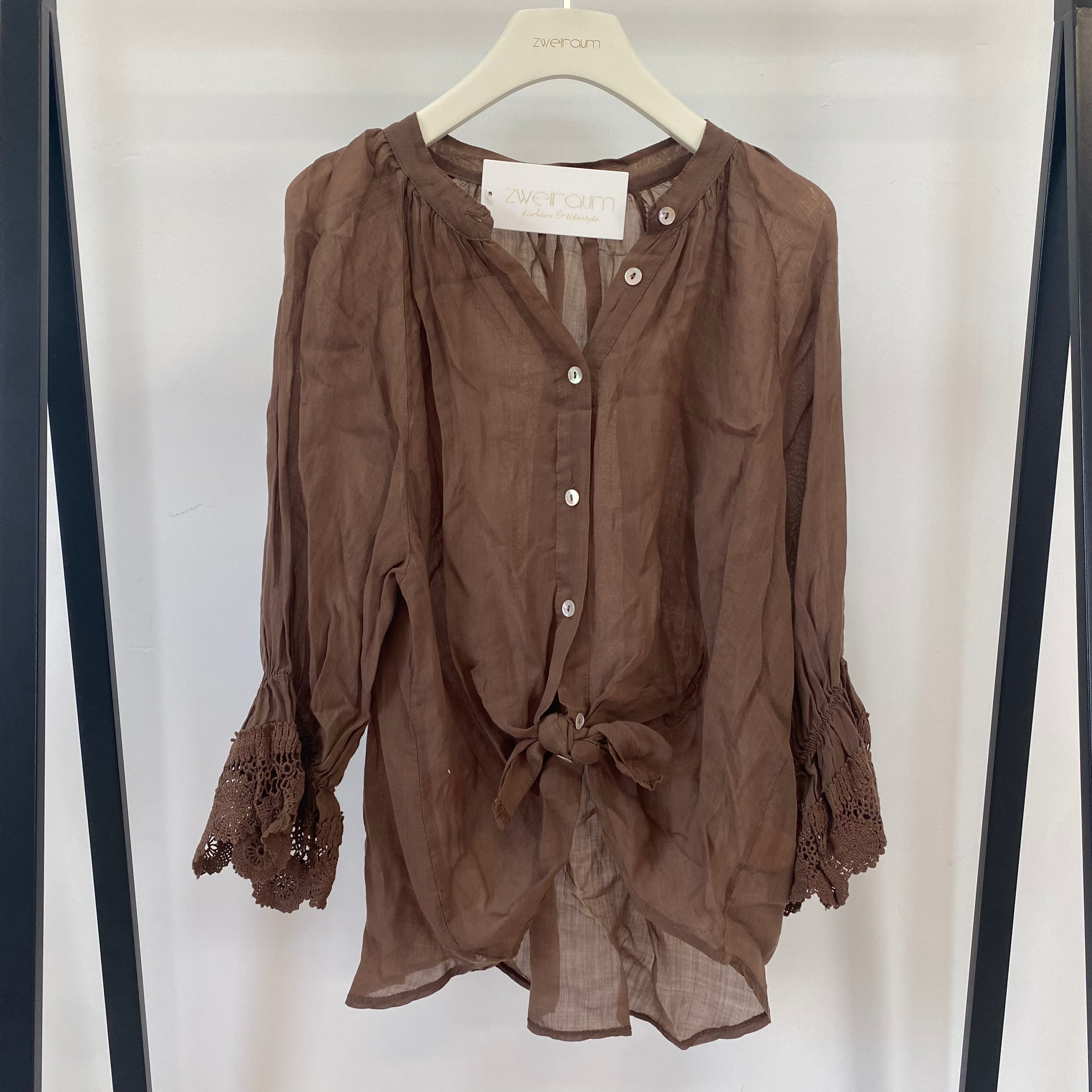 Bluse Transparent mit Lace Detail