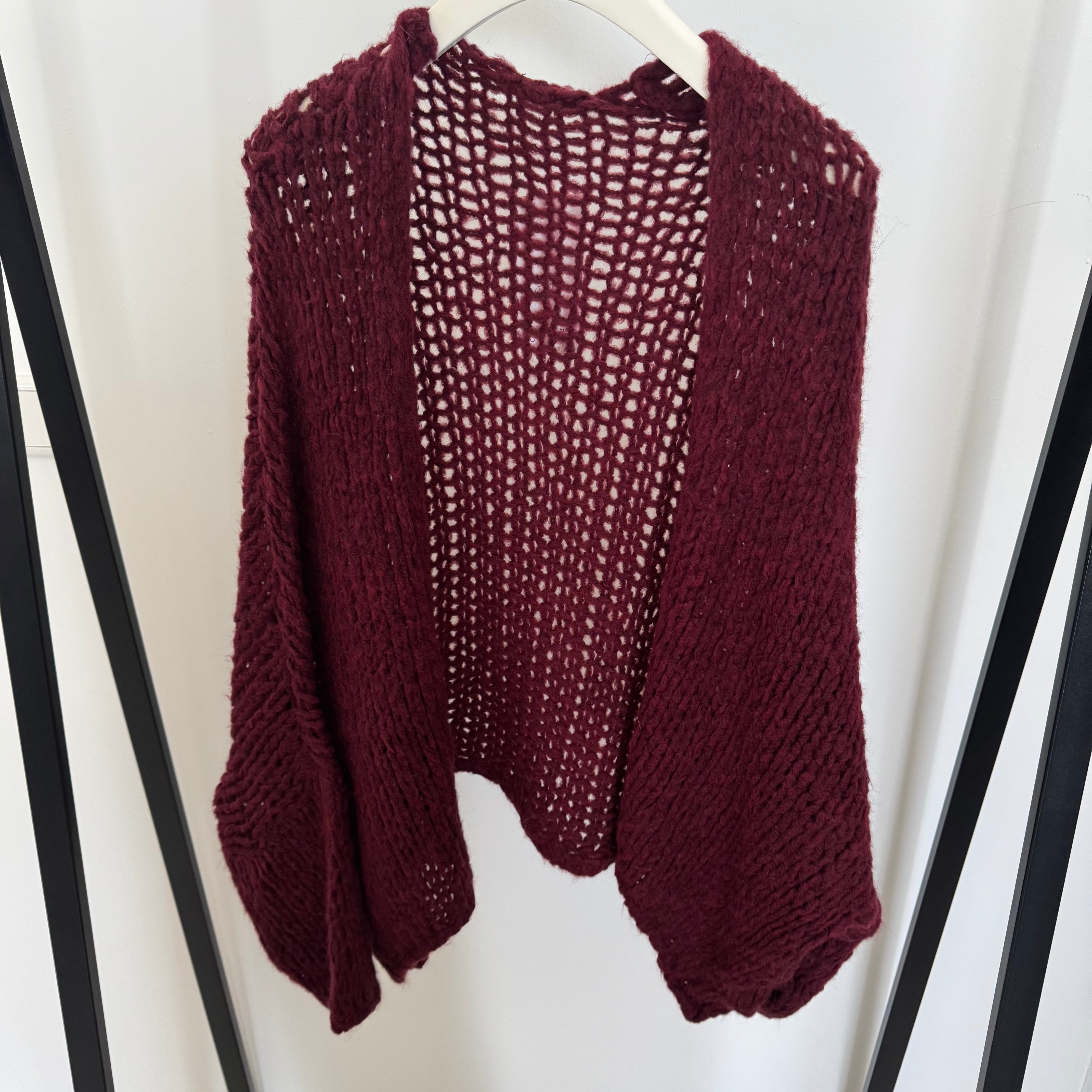 Loose Oversize Strickjacke