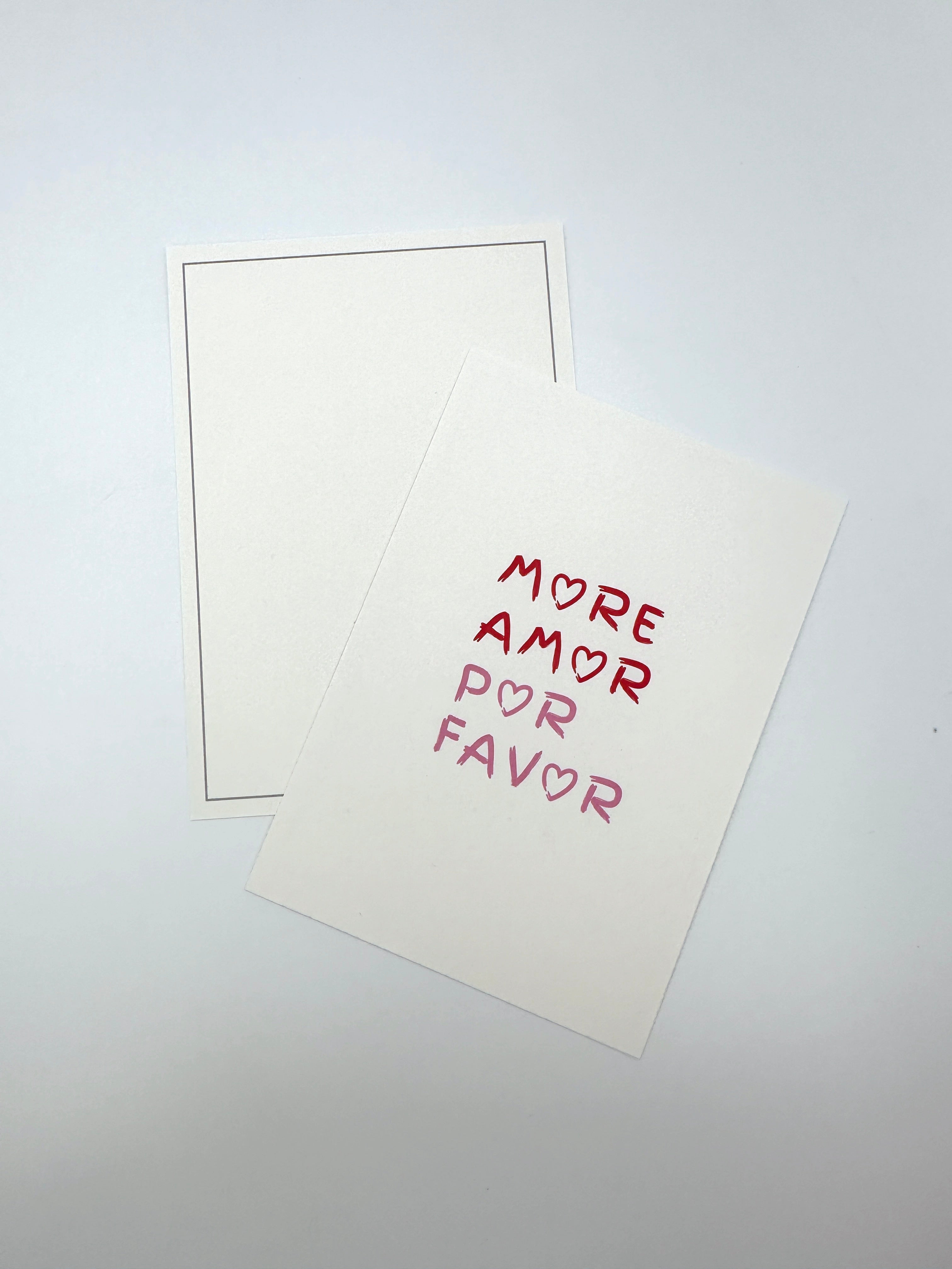 Postkarte More Amor Por Favor