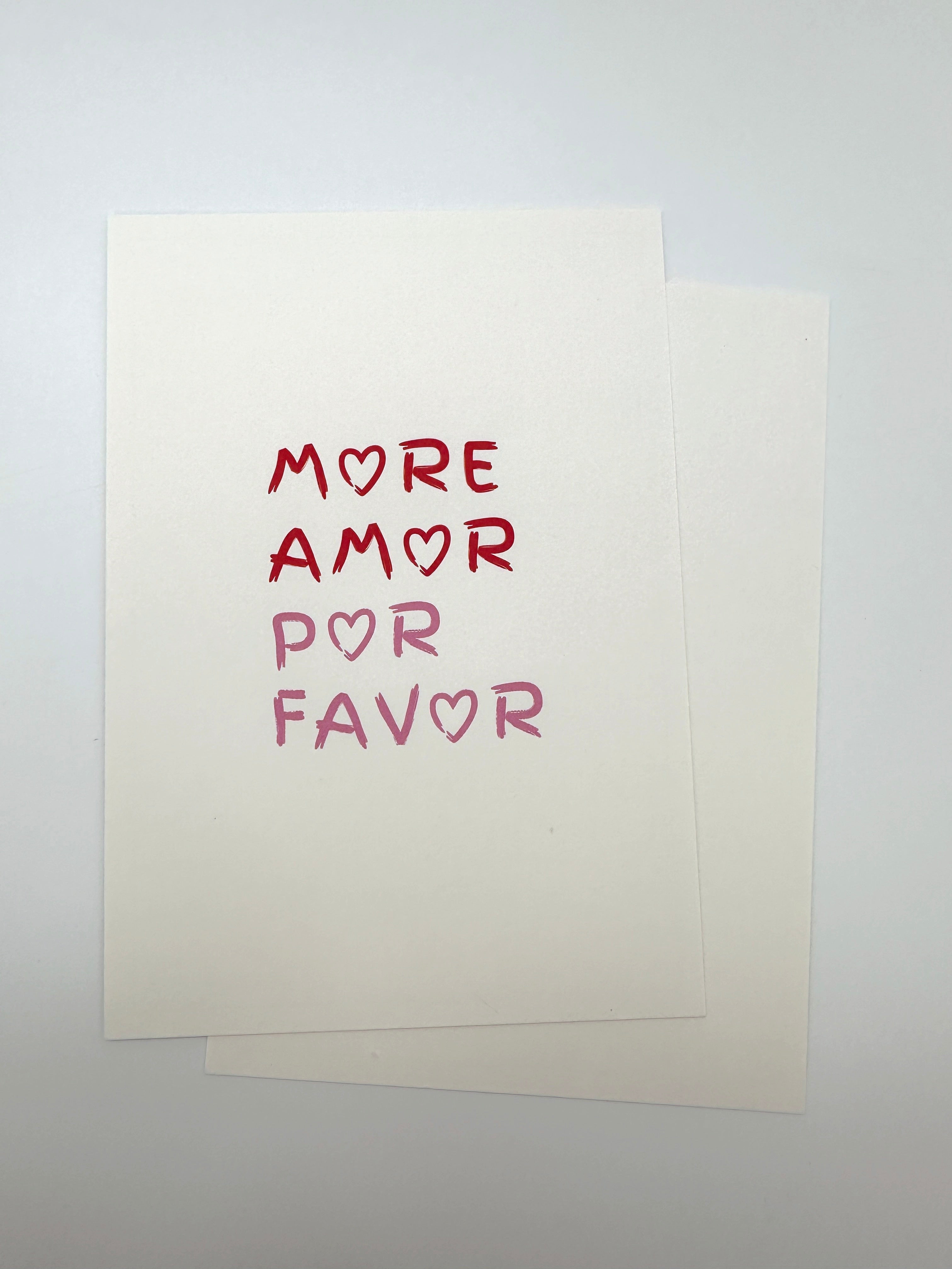 Postkarte More Amor Por Favor