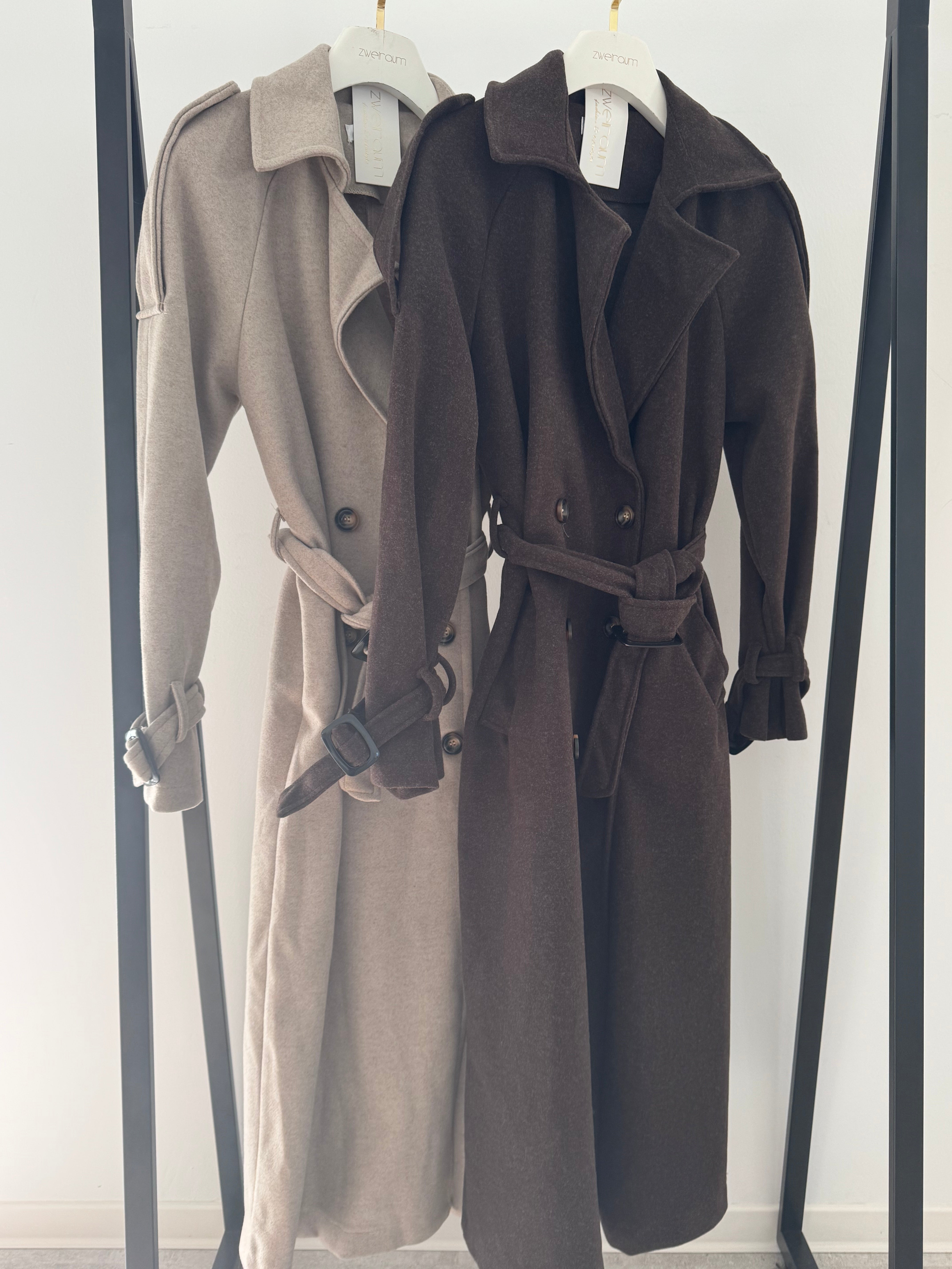 Trenchcoat Jacke mit Bindegürtel