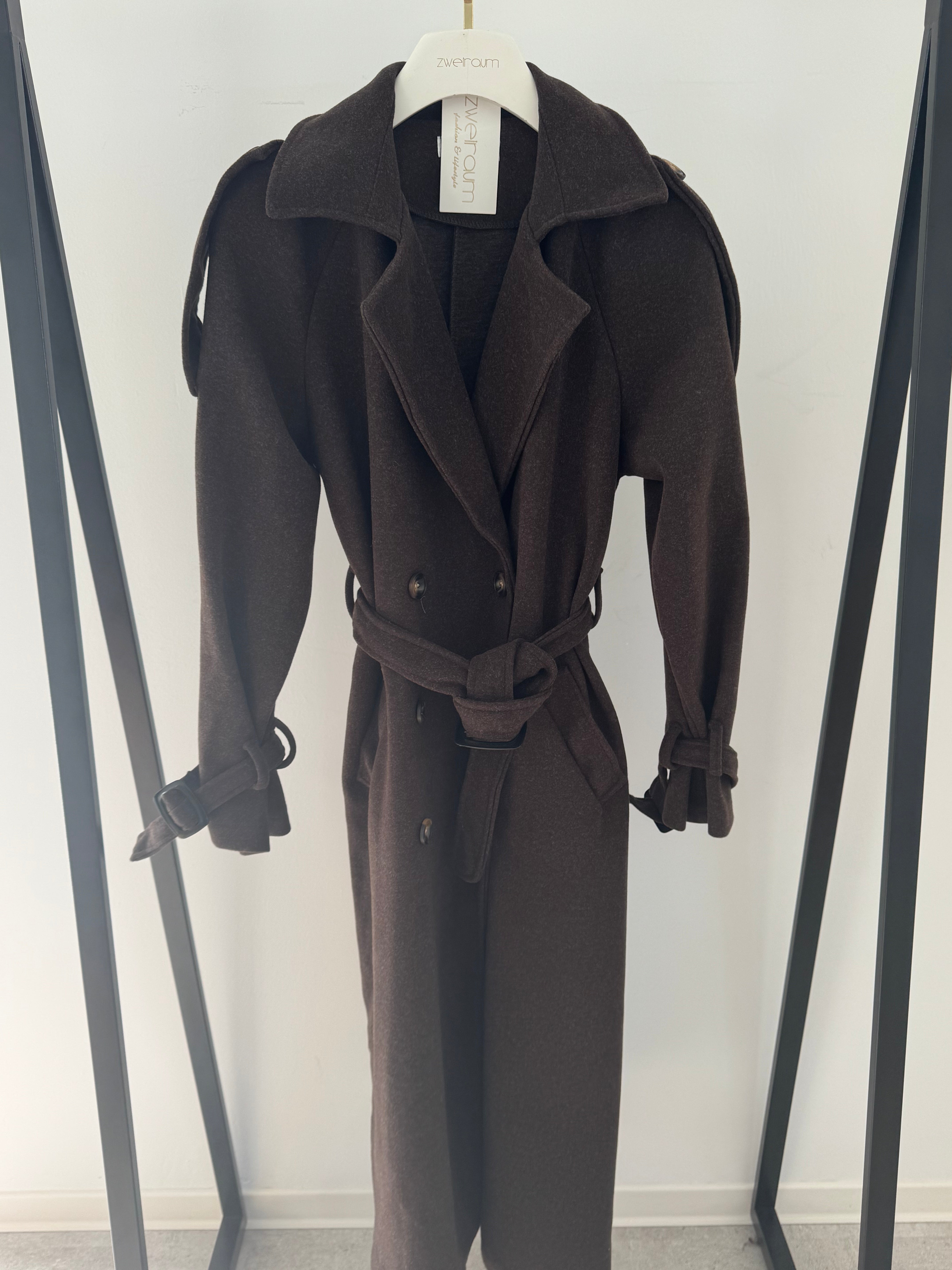 Trenchcoat Jacke mit Bindegürtel