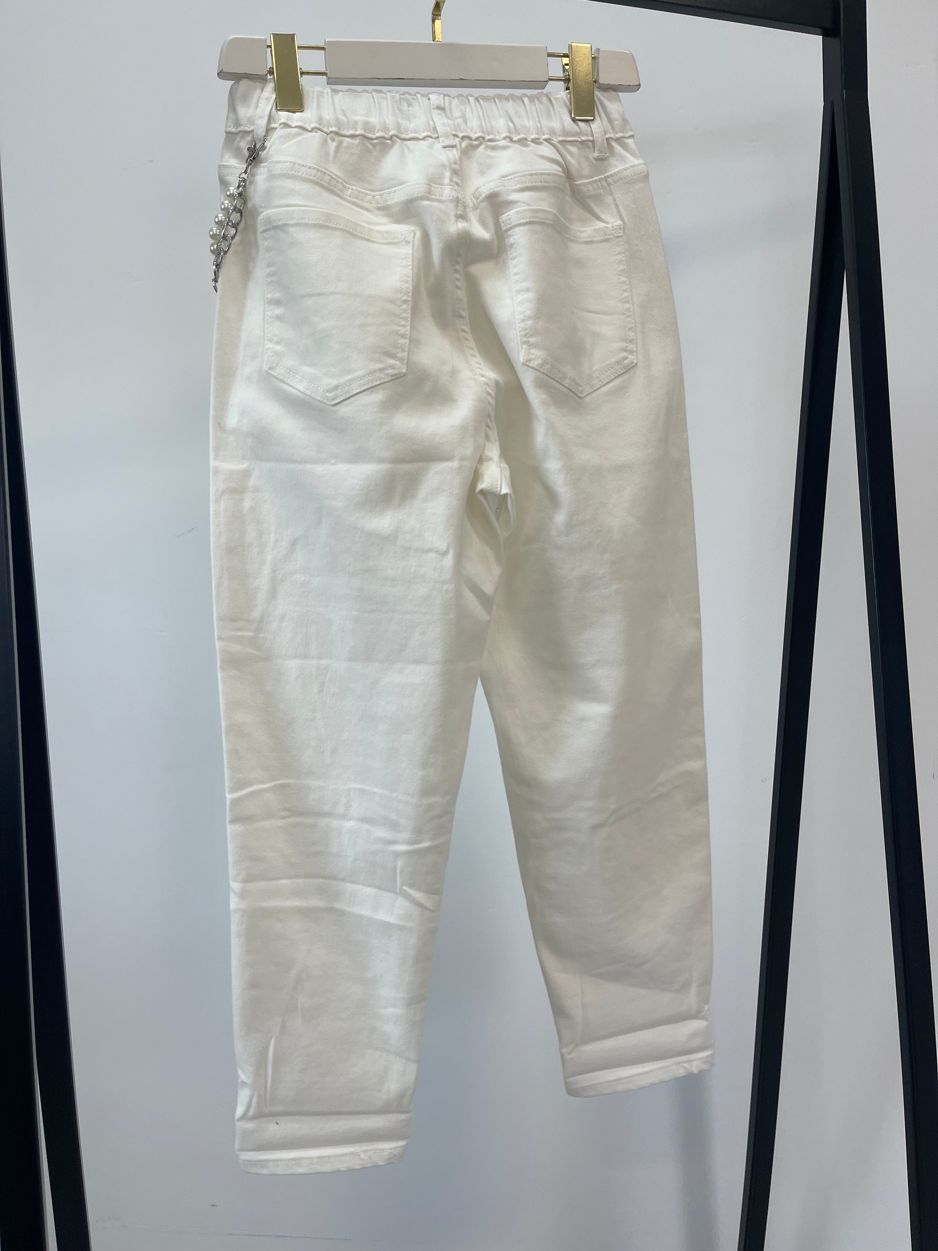 Mom Style Jeans Chain & Sparkle
