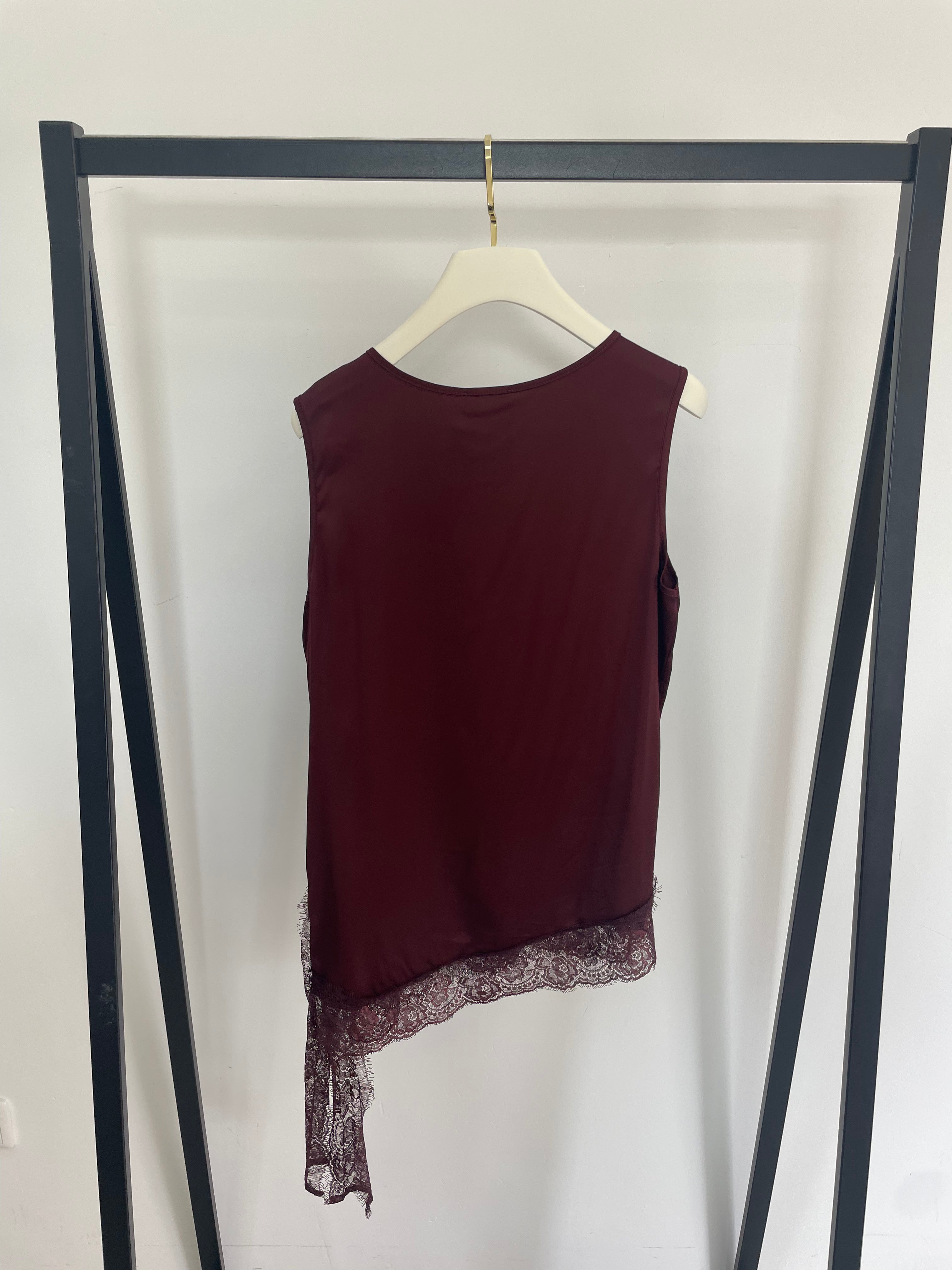 Long Oberteil Silky Lace Trim