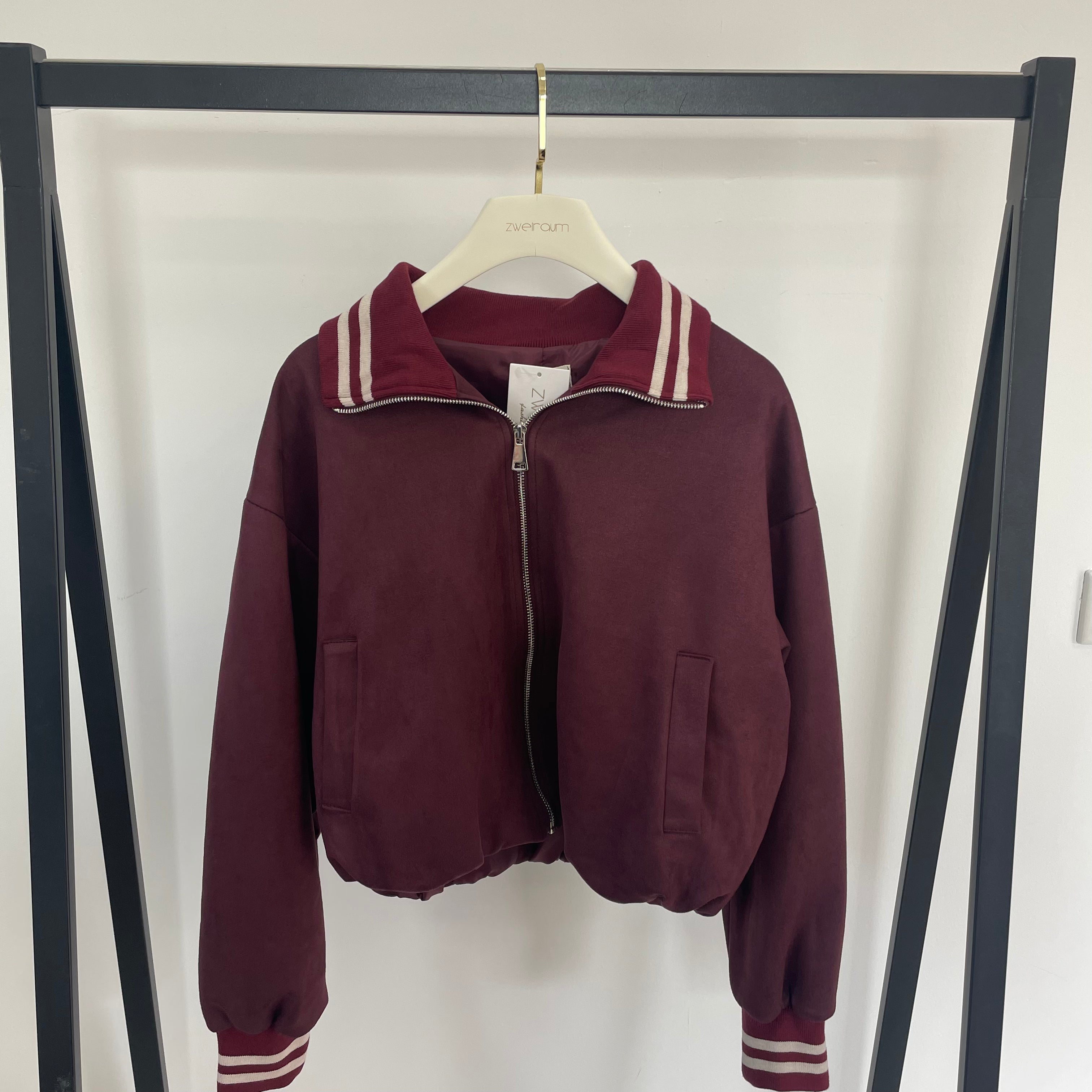 Collage Jacke Wildlederoptik